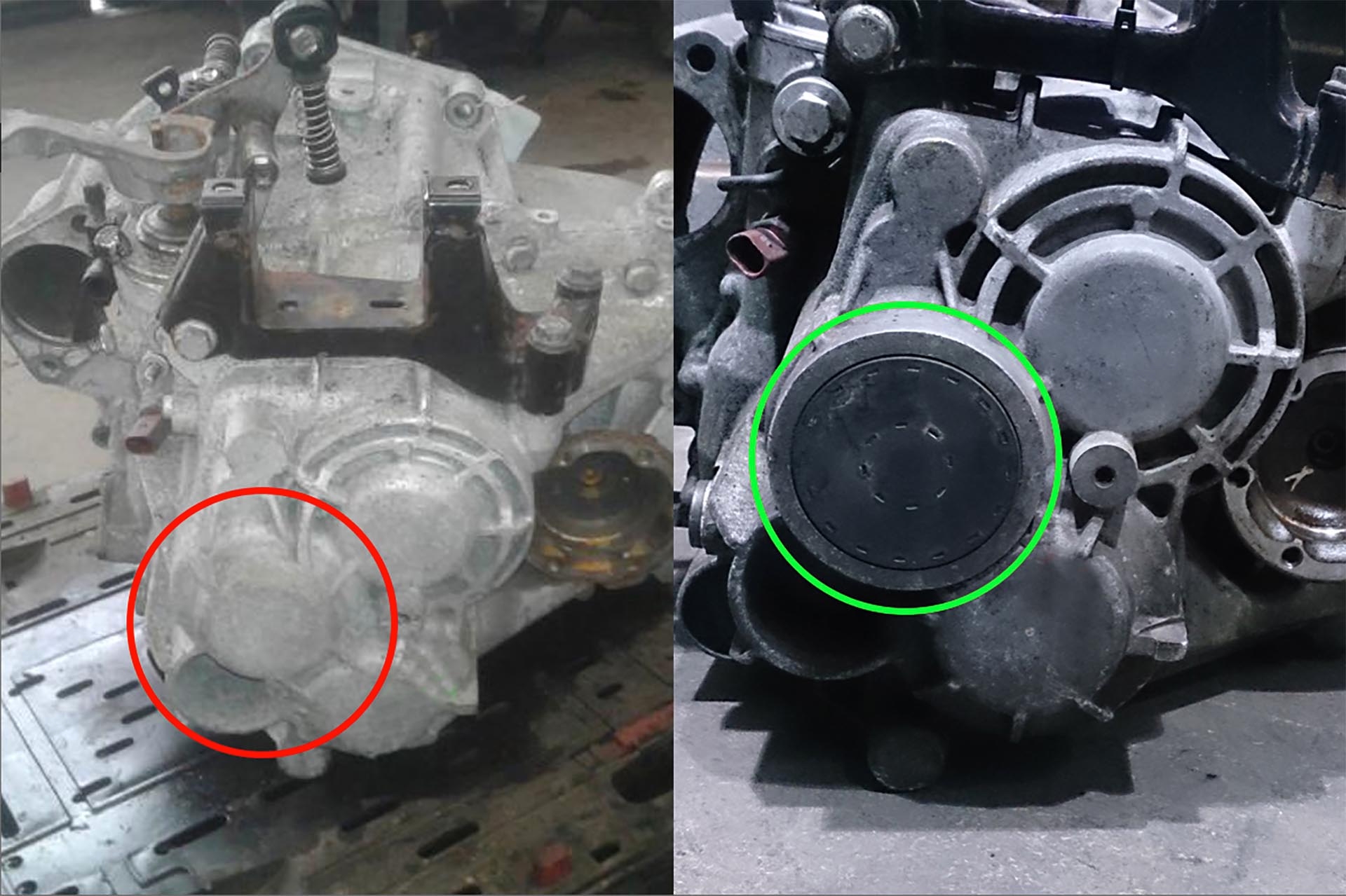 07_VW 02Q Mk5 transmission with input shaft cap