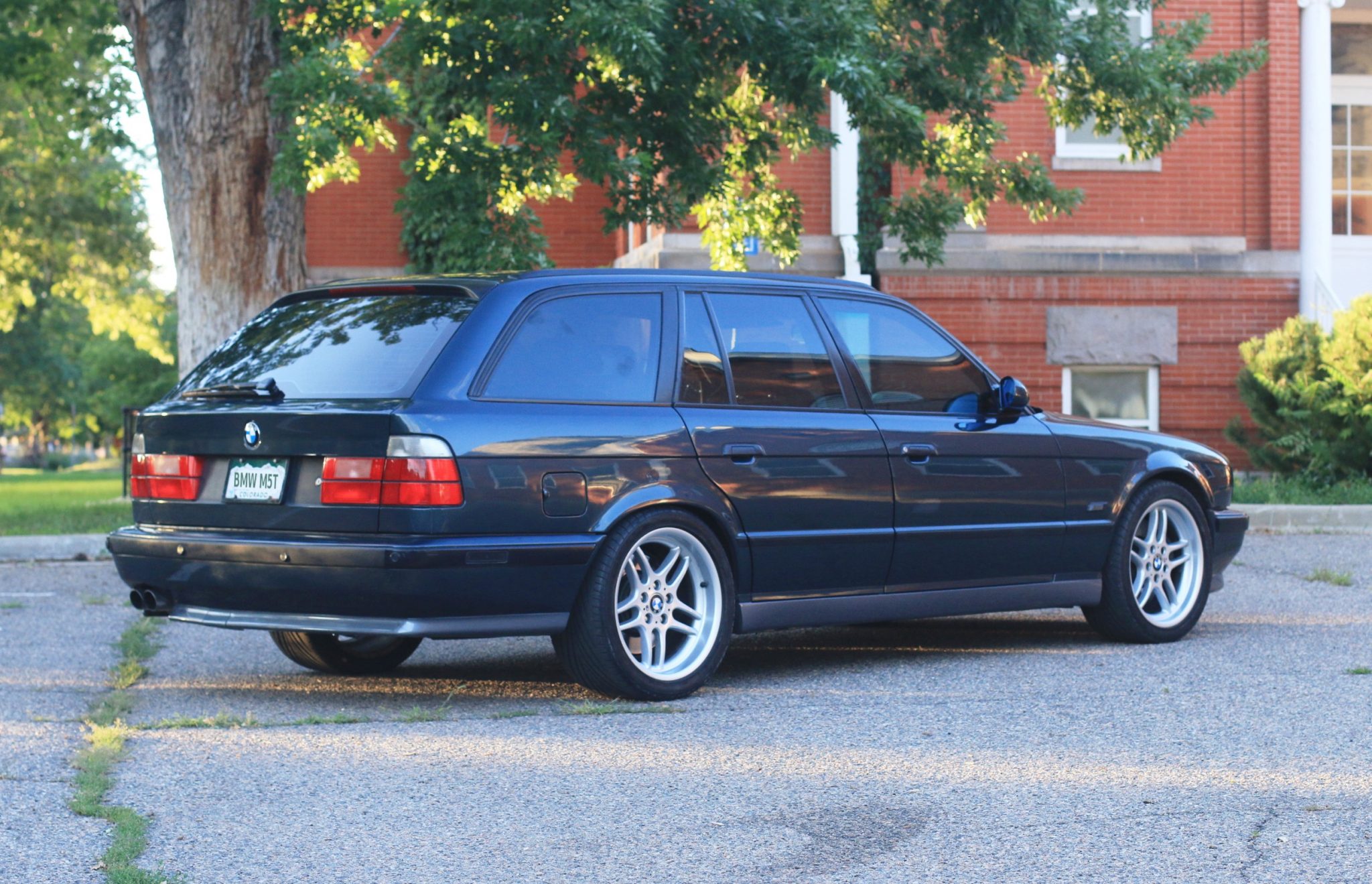 2021 Auction Finds E34 M5 Touring rear three-quarter