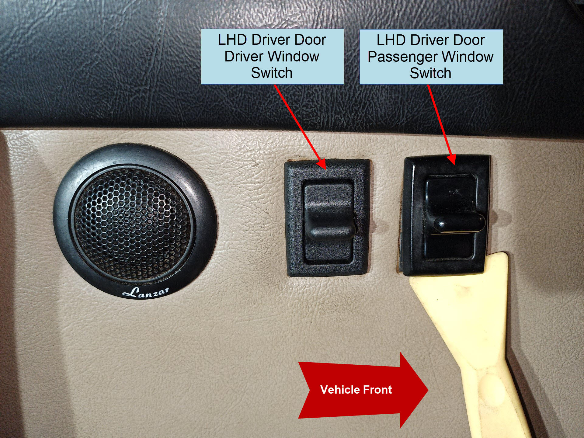 air-cooled porsche 911 window switches