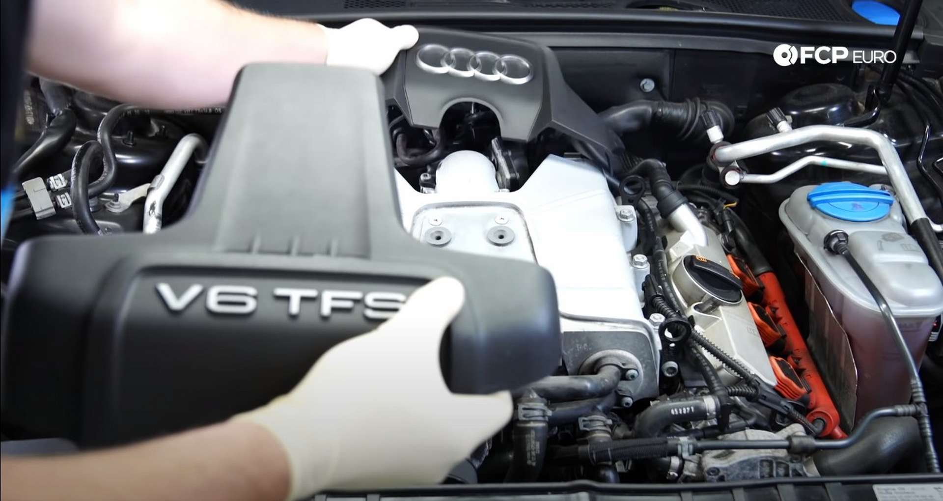 DIY Audi 3.0T PCV/AOS Replacement removing the dress-up covers
