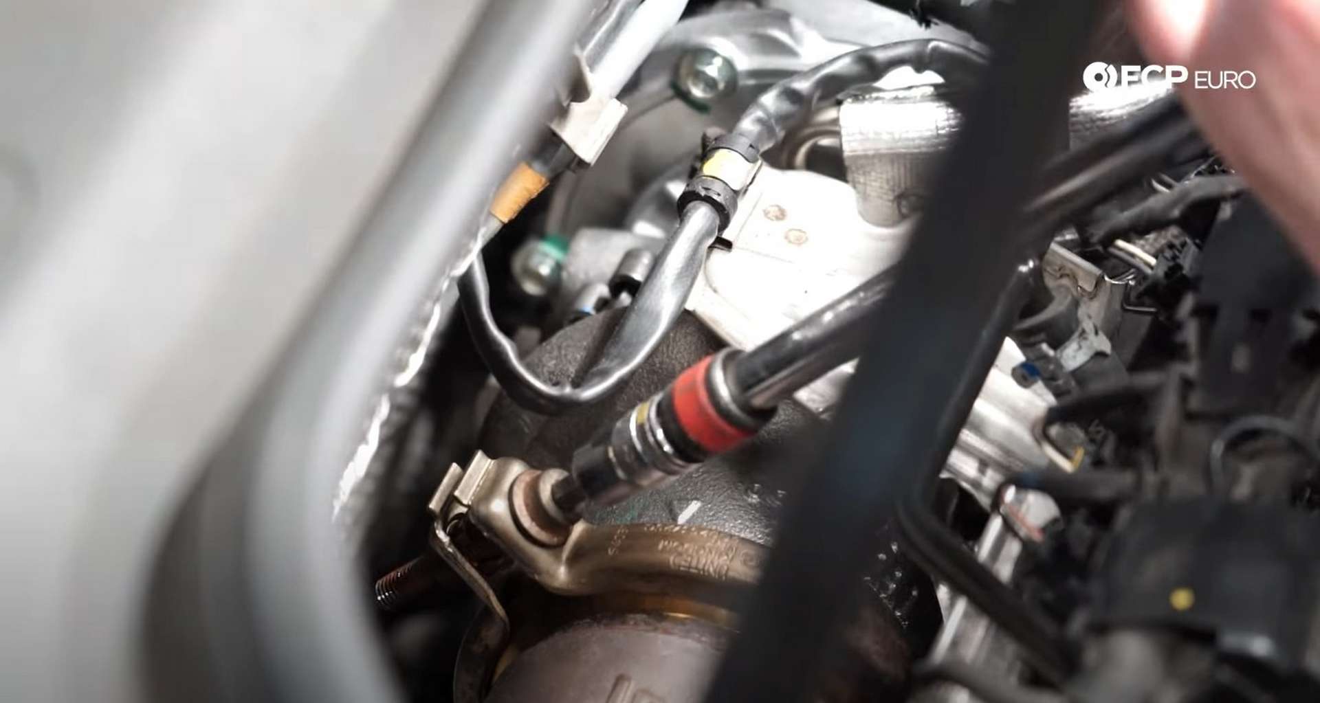 DIY MK7 VW GTI Turbocharger Upgrade tightening the v-band clamp