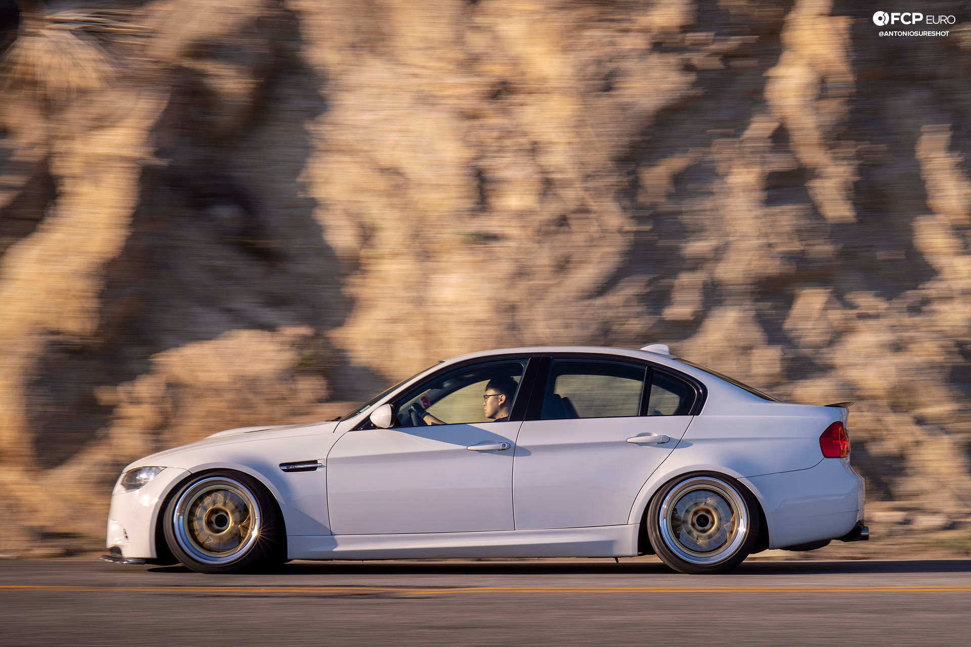 BMW E90 M3 Sedan Slicktop BBS E88 KW Suspension Profile