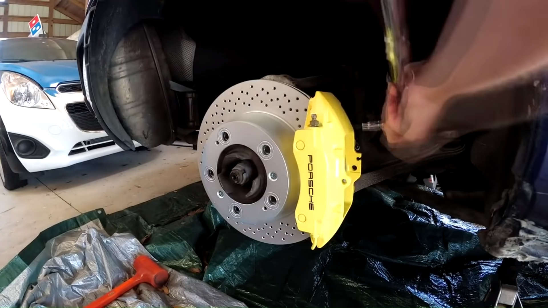Wrecked Porsche 911 New Zimmermann Brakes