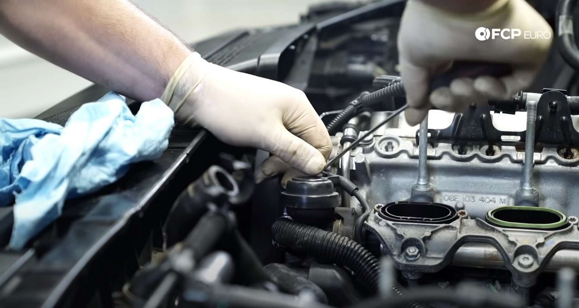 DIY Audi 3.0T PCV/AOS Replacement disconnecting the short vacuum line