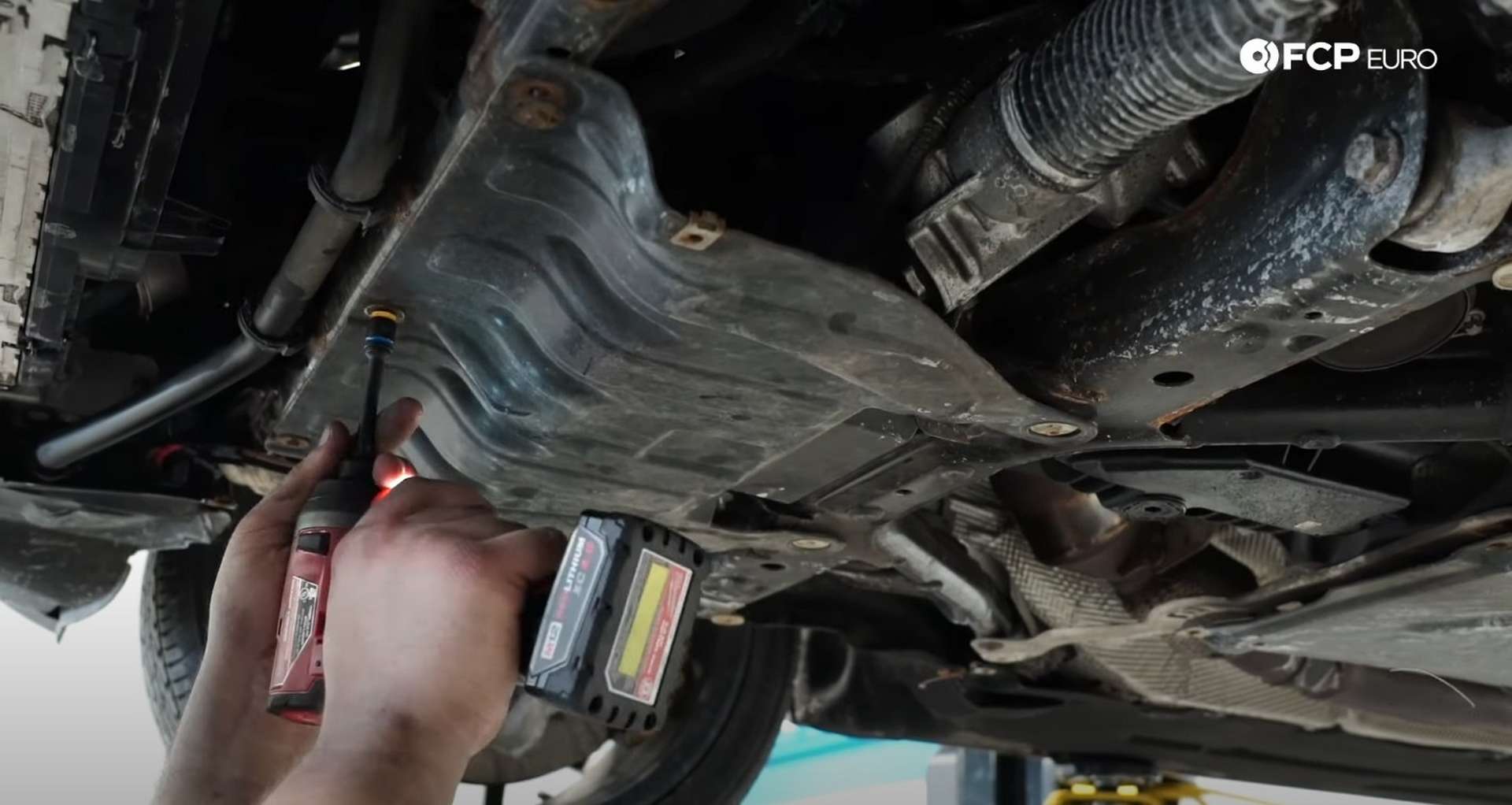 DIY BMW F30 Oil Filter Housing Gasket Replacement fitting the power steering motor’s shield