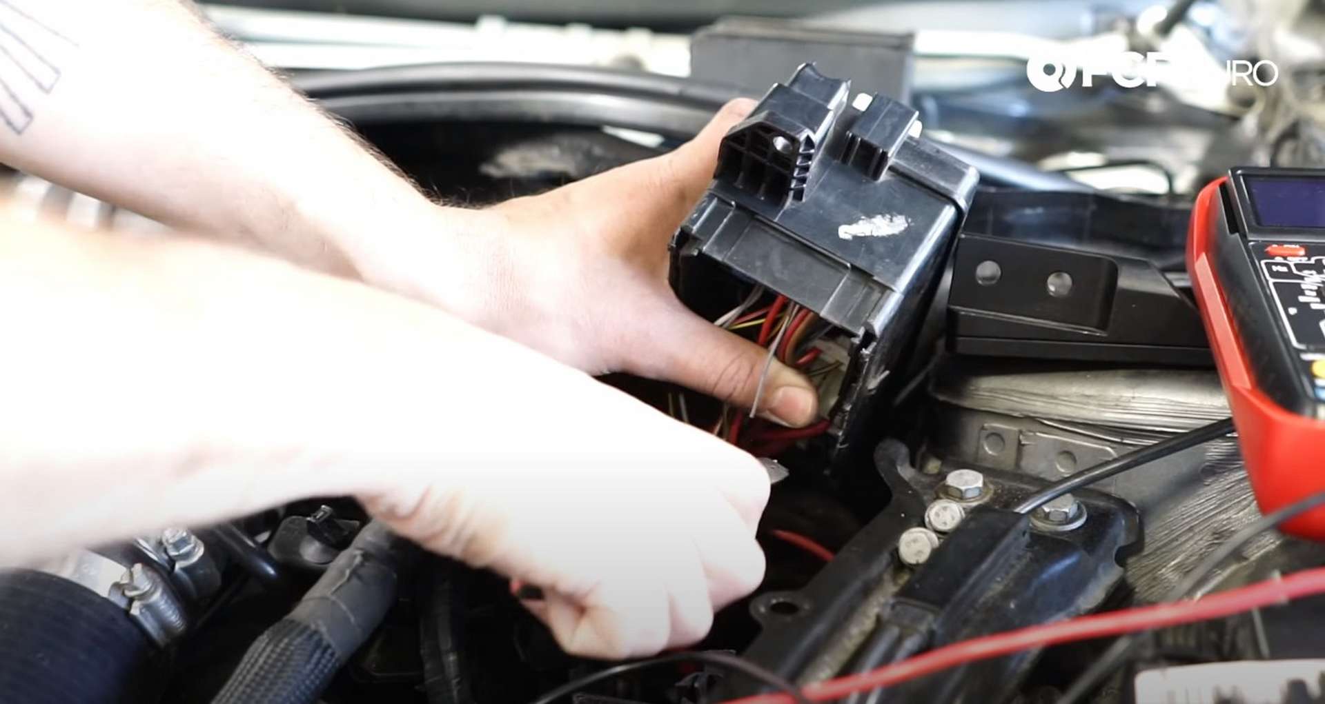 DIY Battery Relocation clipping the ignition wire