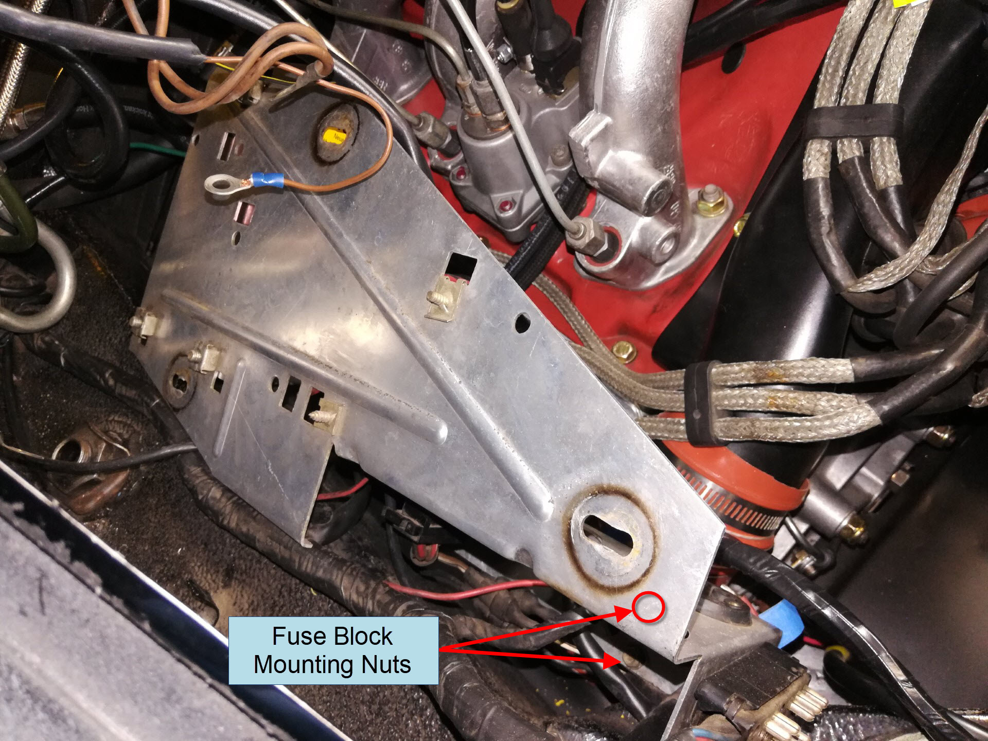 Air-cooled Porsche 911 Engine Bay Electrical Panel