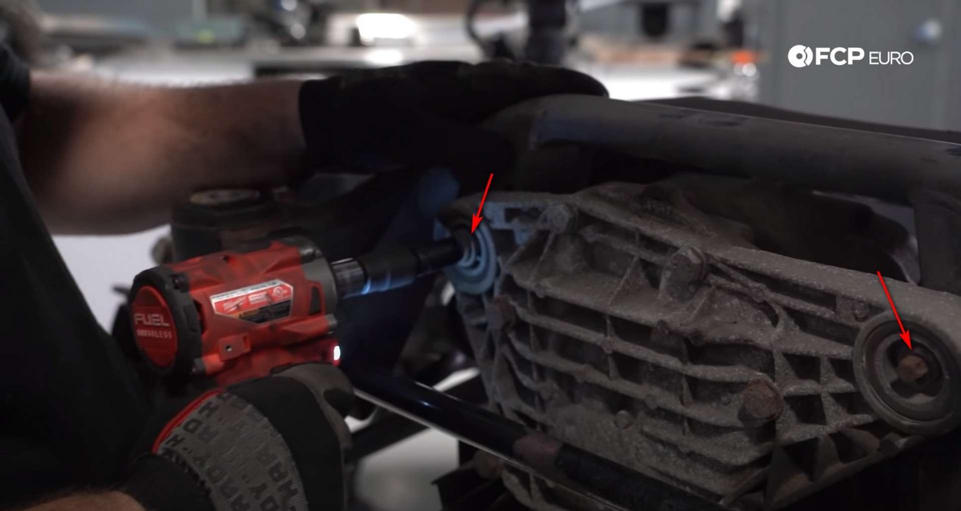 DIY E46 BMW M3 Rear Subframe Refresh Part 2 removing the differential mounting bolts