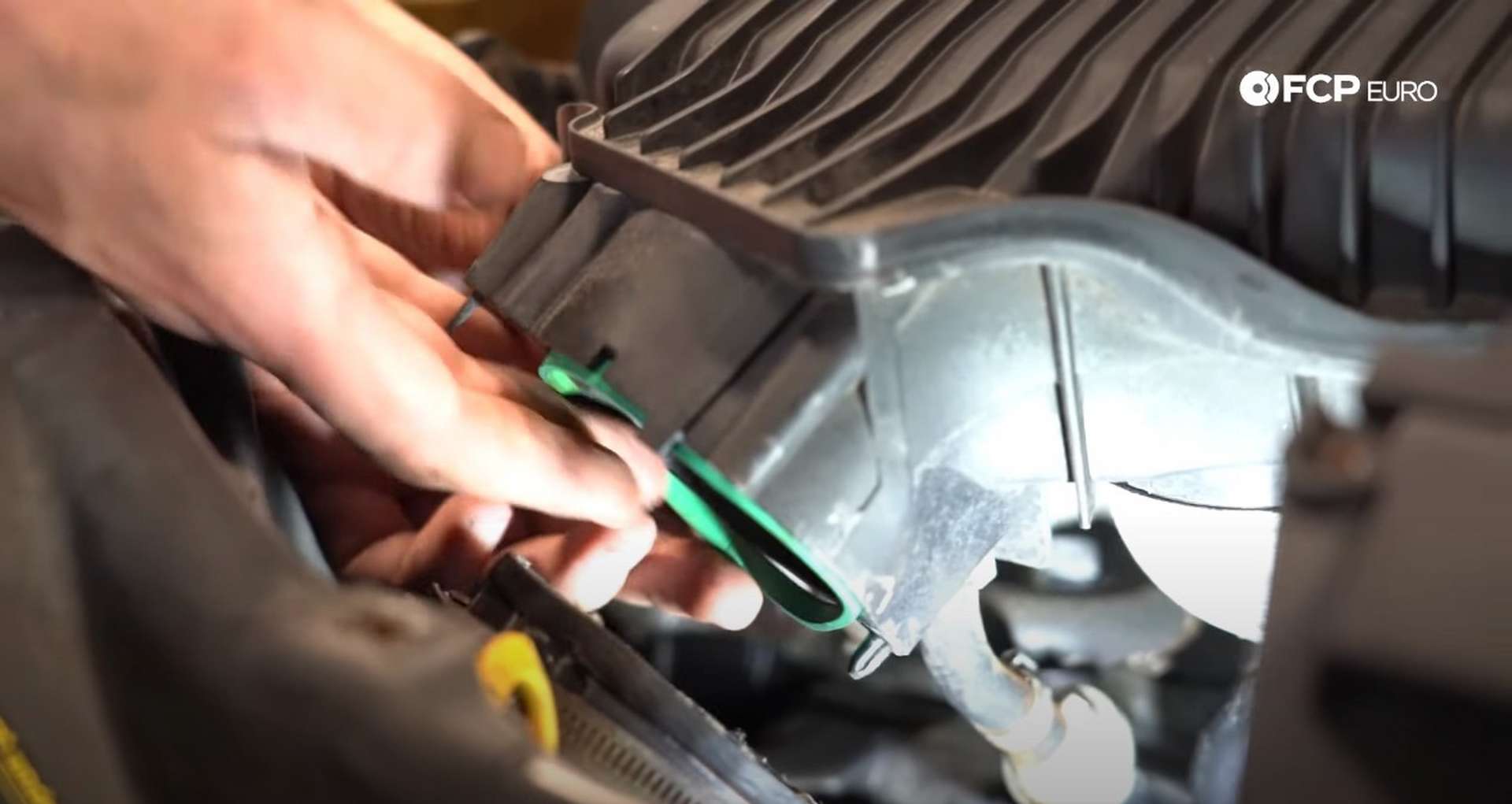 DIY Volvo Alternator and Serpentine Belt Replacement reinstalling the throttle body gasket