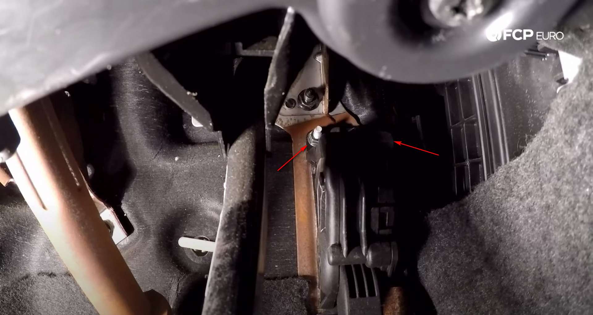 DIY Volvo Cabin Filter throttle pedal nut locations
