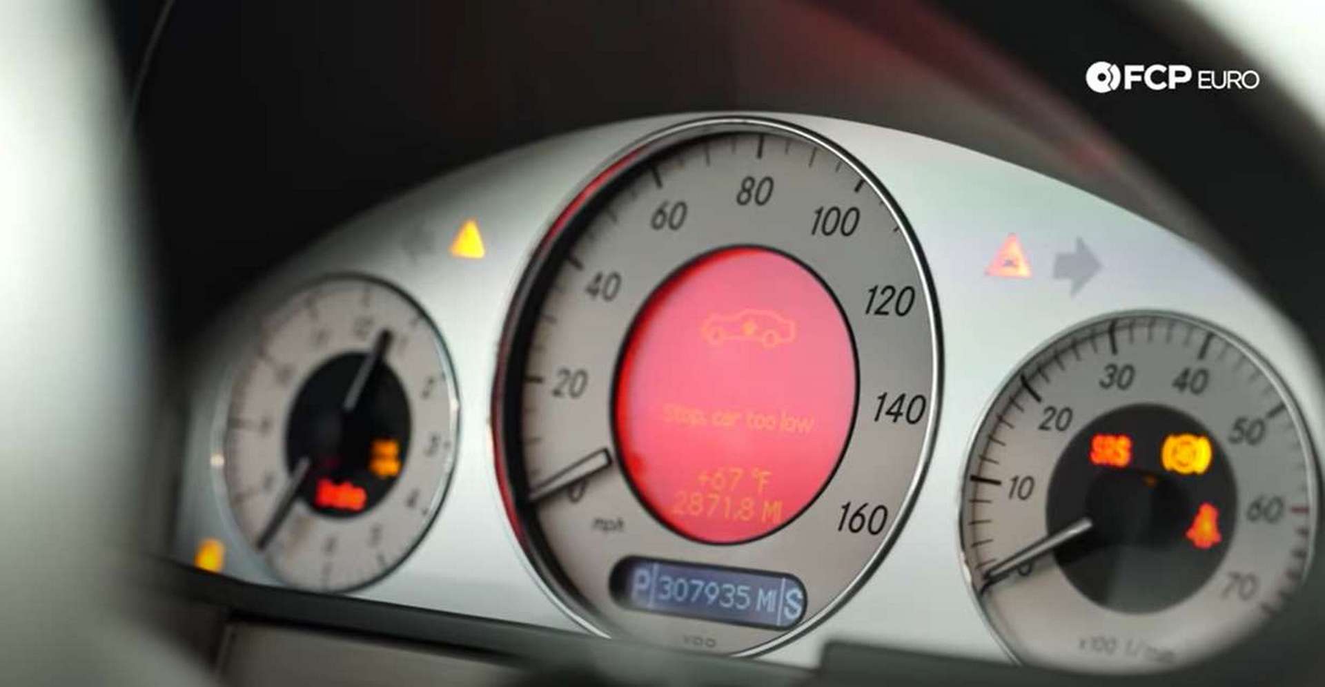 DIY Mercedes AIRMATIC Spring Replacement instrument cluster warning