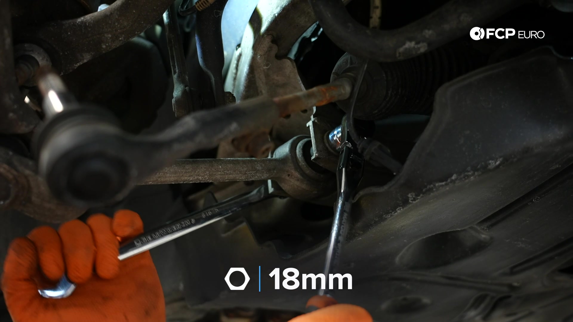 DIY BMW E90 Steering Knuckle Replacement loosening the toe arm’s inner bushing