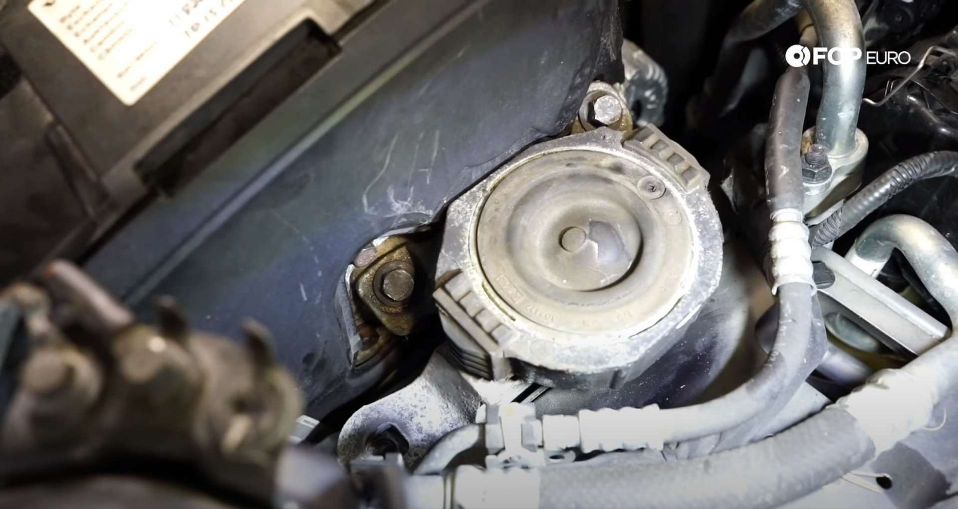 DIY Volvo P1 Timing Belt Replacement installing the engine mount