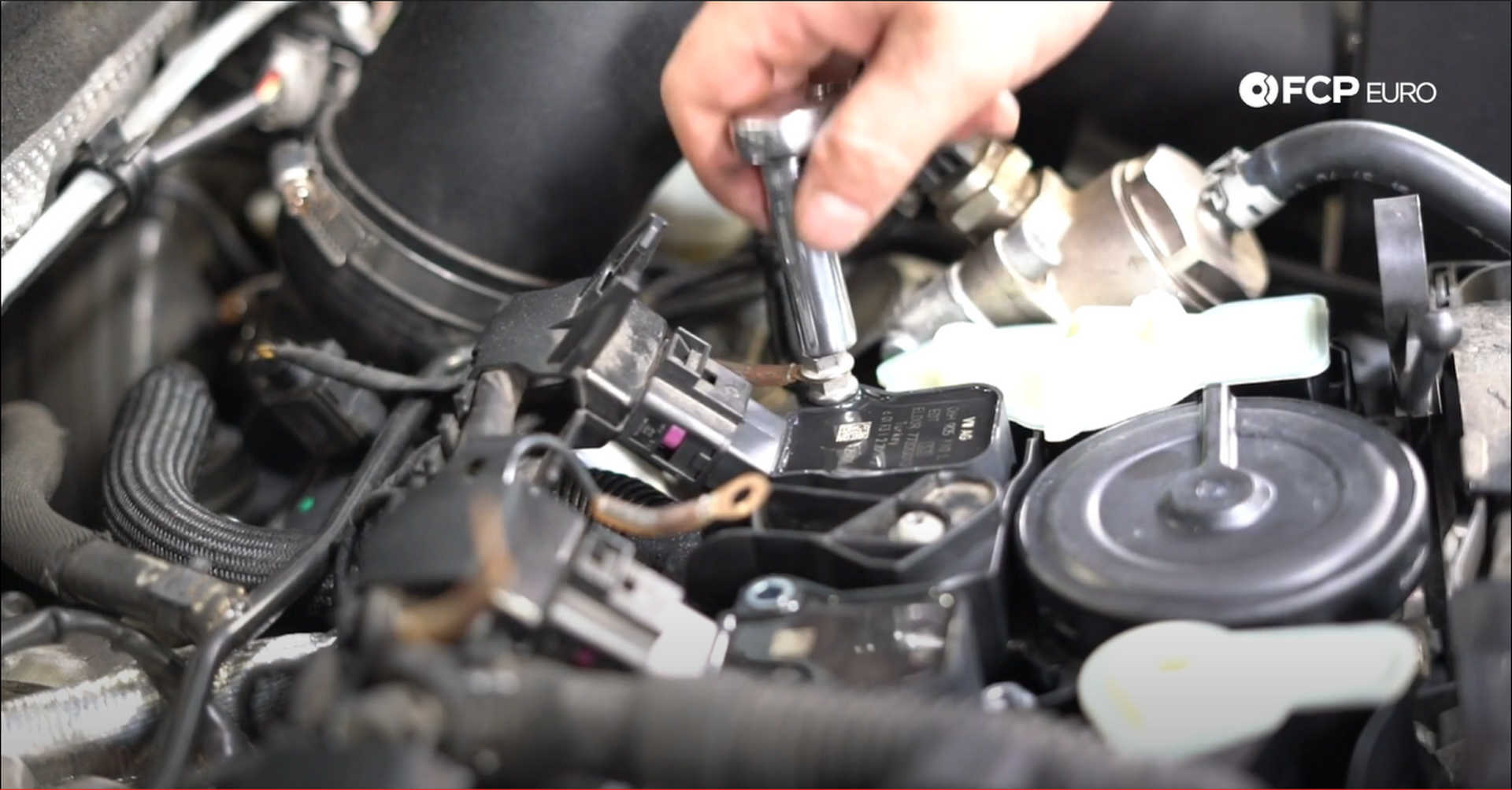 DIY VW GTI PCV Replacement securing the ground wires