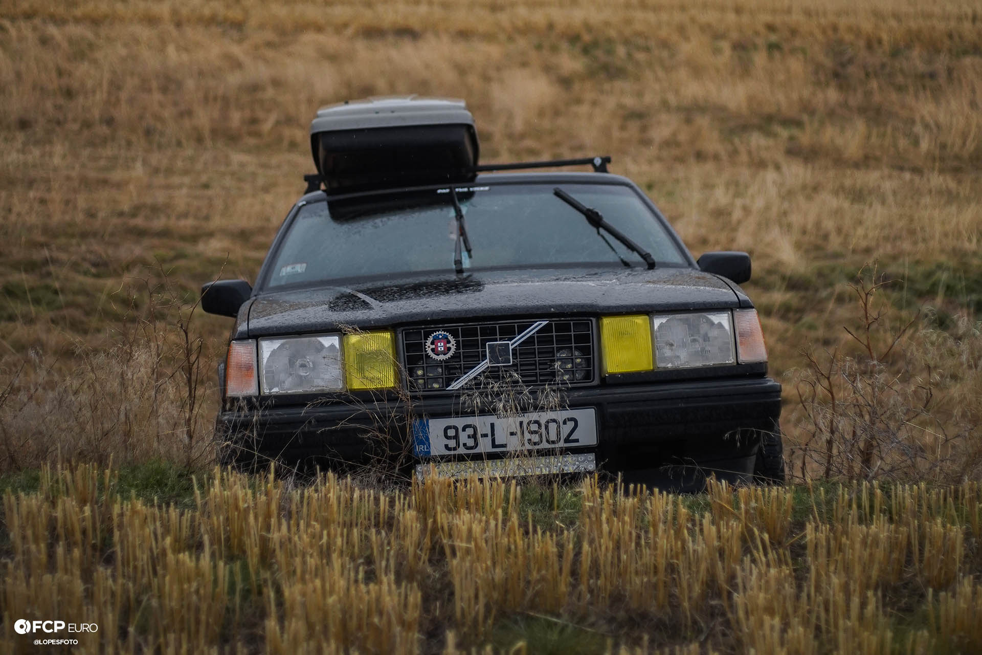 Swedish Metal Overlanding Volvo 940 Turbo Wagon Front End Climbing