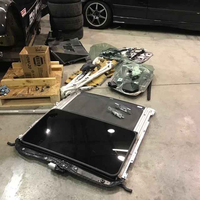 Mercedes C300 Race Car Update - Stripping the Car