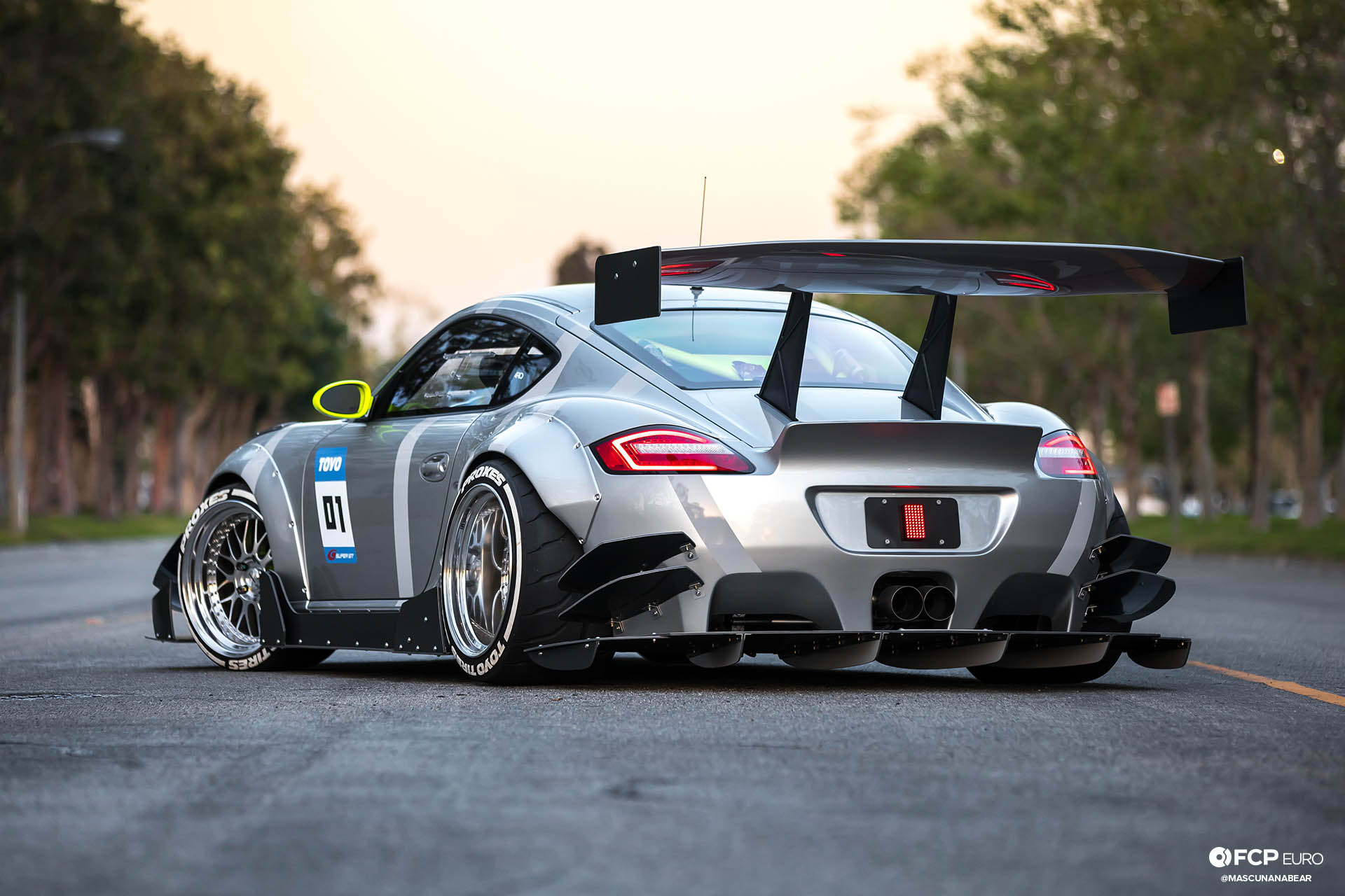 Pandem Widebody Porsche Cayman S Toyo Tires Moton Suspension Work Meister Tarett Brembo Voltex Recaro Dionne Mascunana 