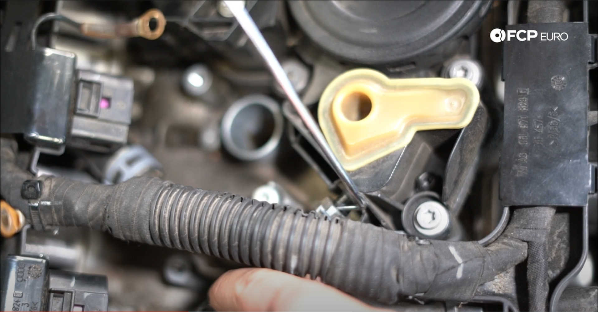 DIY VW GTI PCV Replacement removing the purge valve line