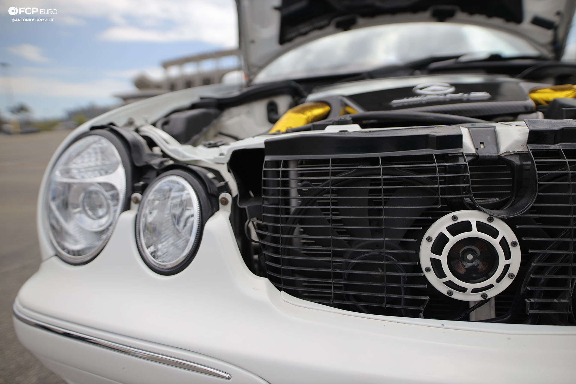 E320 Mercedes-Benz Estate wagon AMG E55 Engine Swap Hella Supertone horn