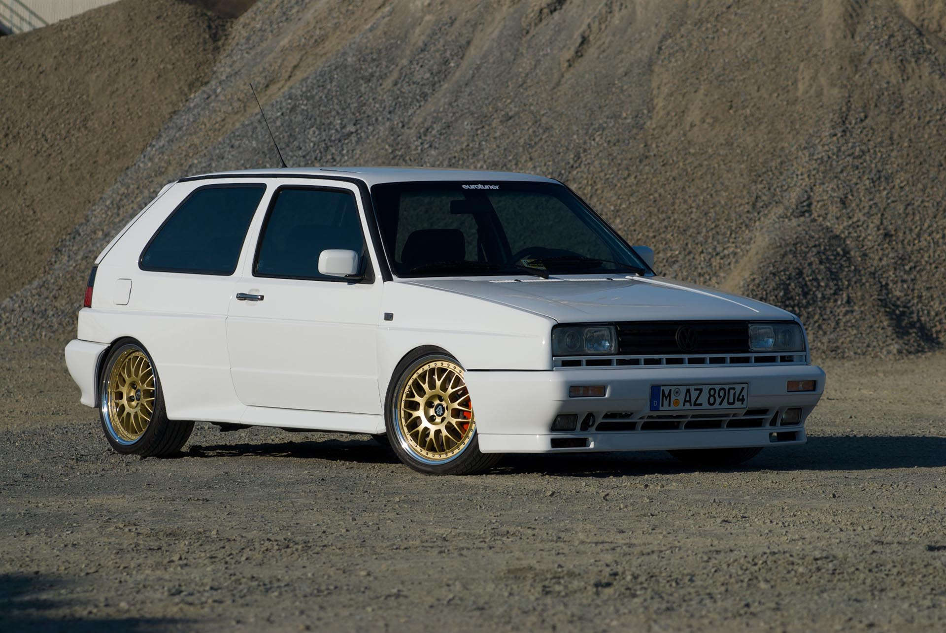 Volkswagen Mk2 Golf Rallye 24v VR6 White Front