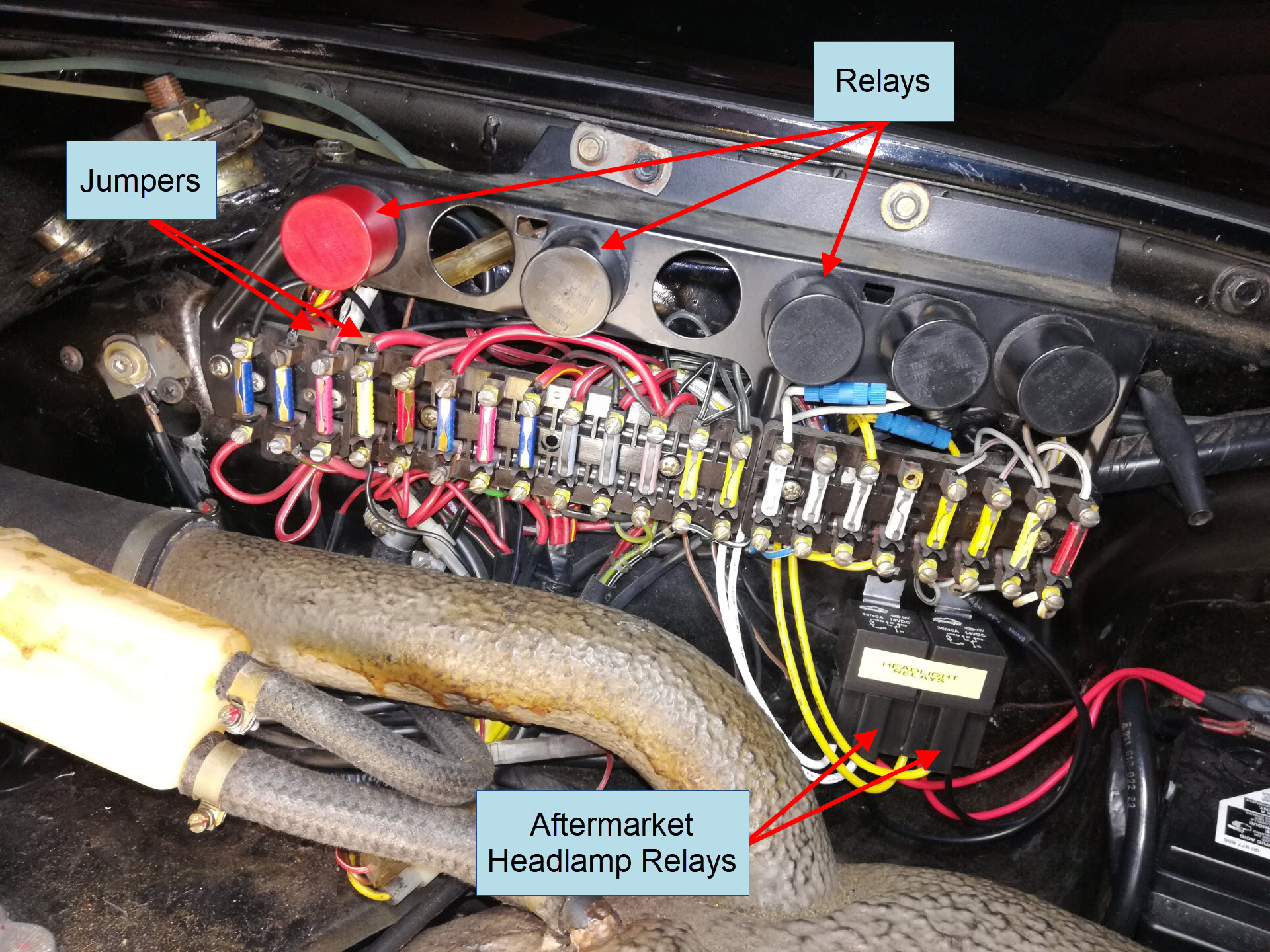 Air-cooled Porsche 911 Fuse Panel