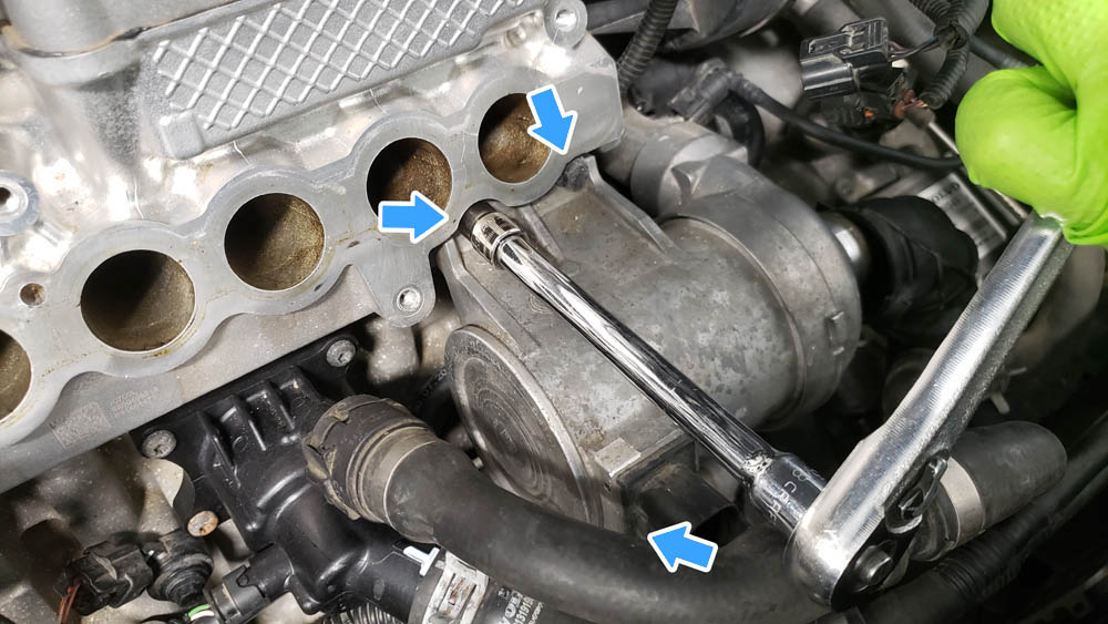 Volvo V60 P3 Water Pump Replacement Water Pump Bolts