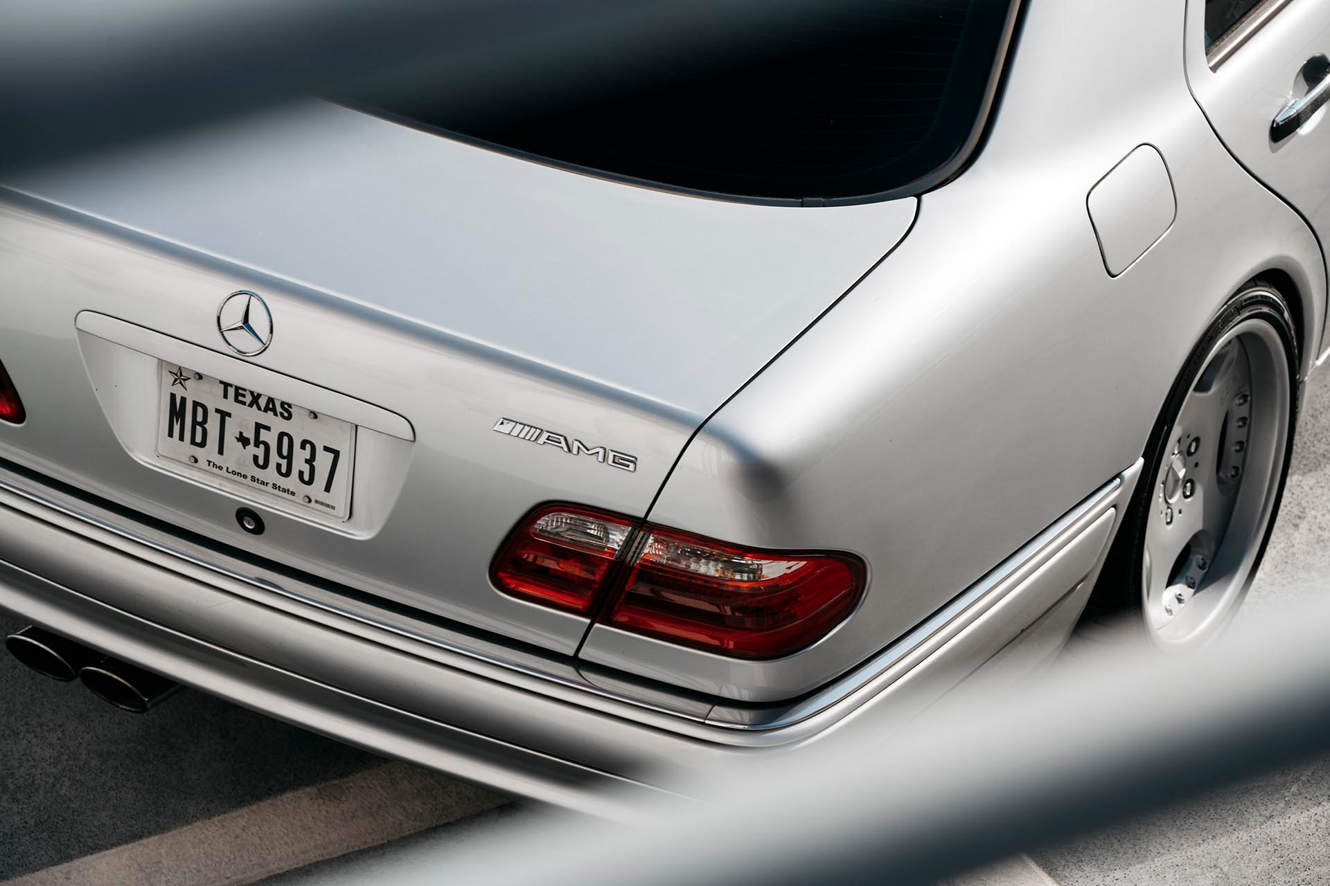 07_Mercedes-Benz E55 AMG manual swapped rear AMG badge