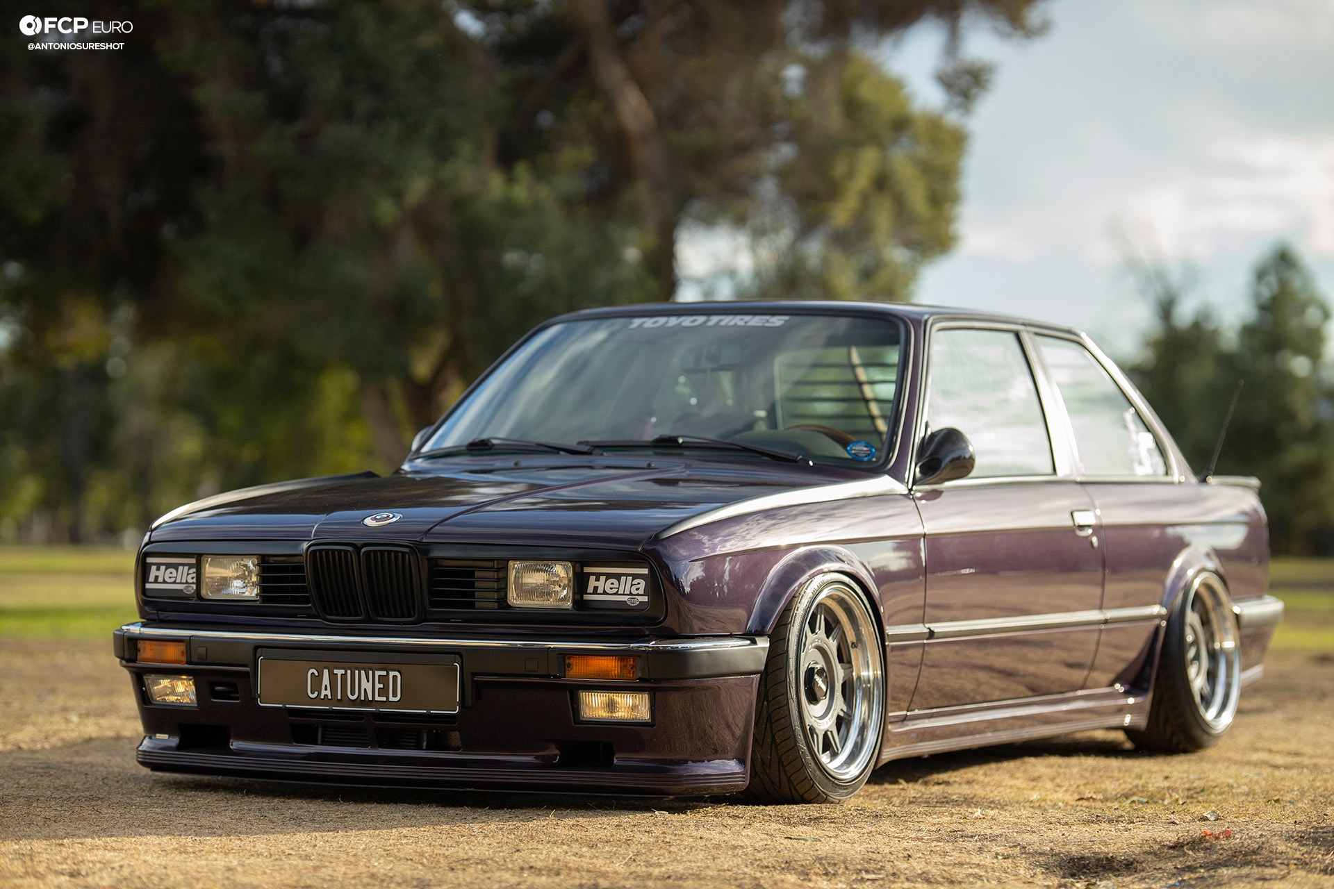 CAtuned Daytona Violet E30 BMW Front End