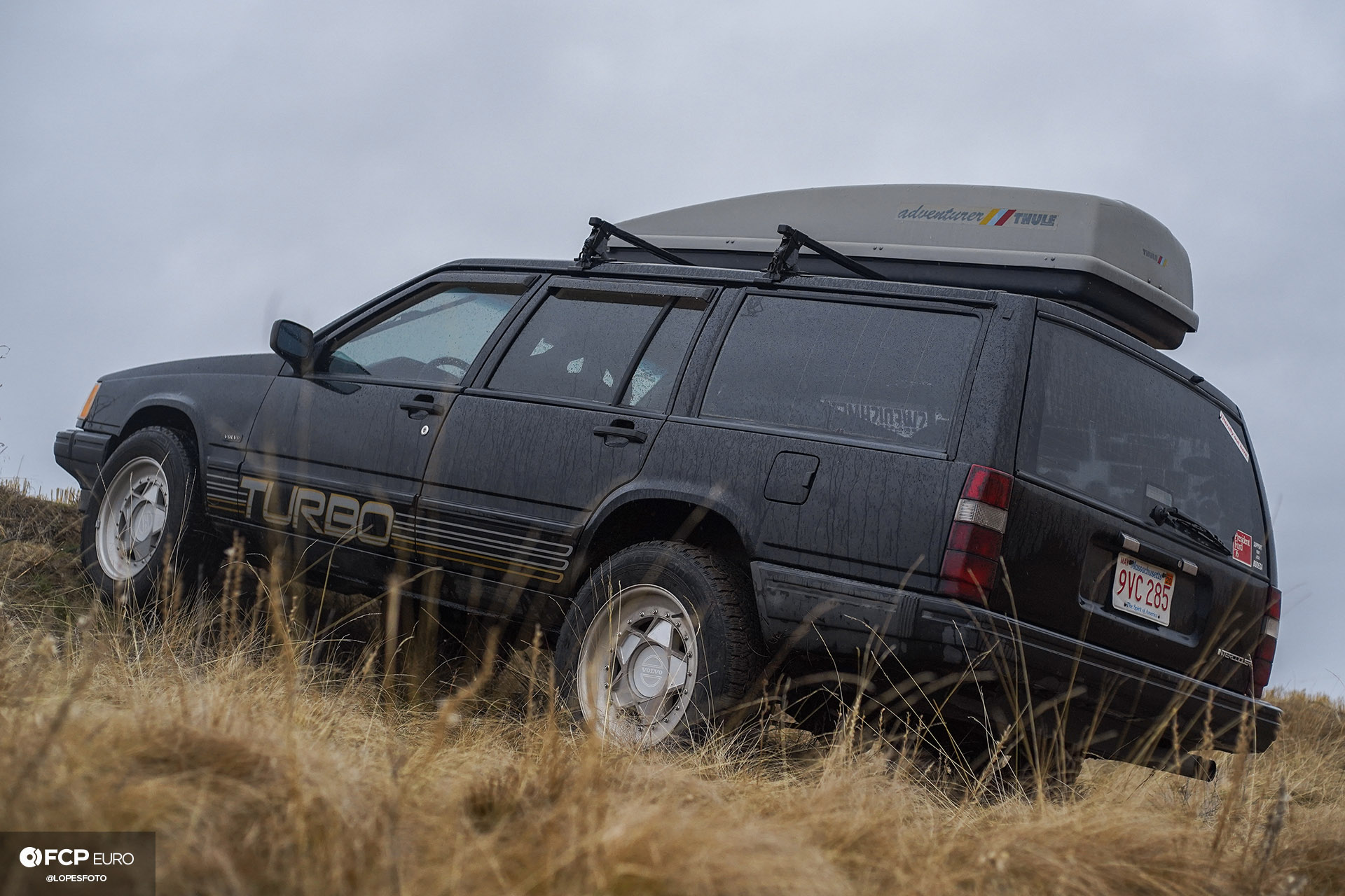 Swedish Metal Overlanding Volvo 940 Turbo Wagon Rear Three Quarter