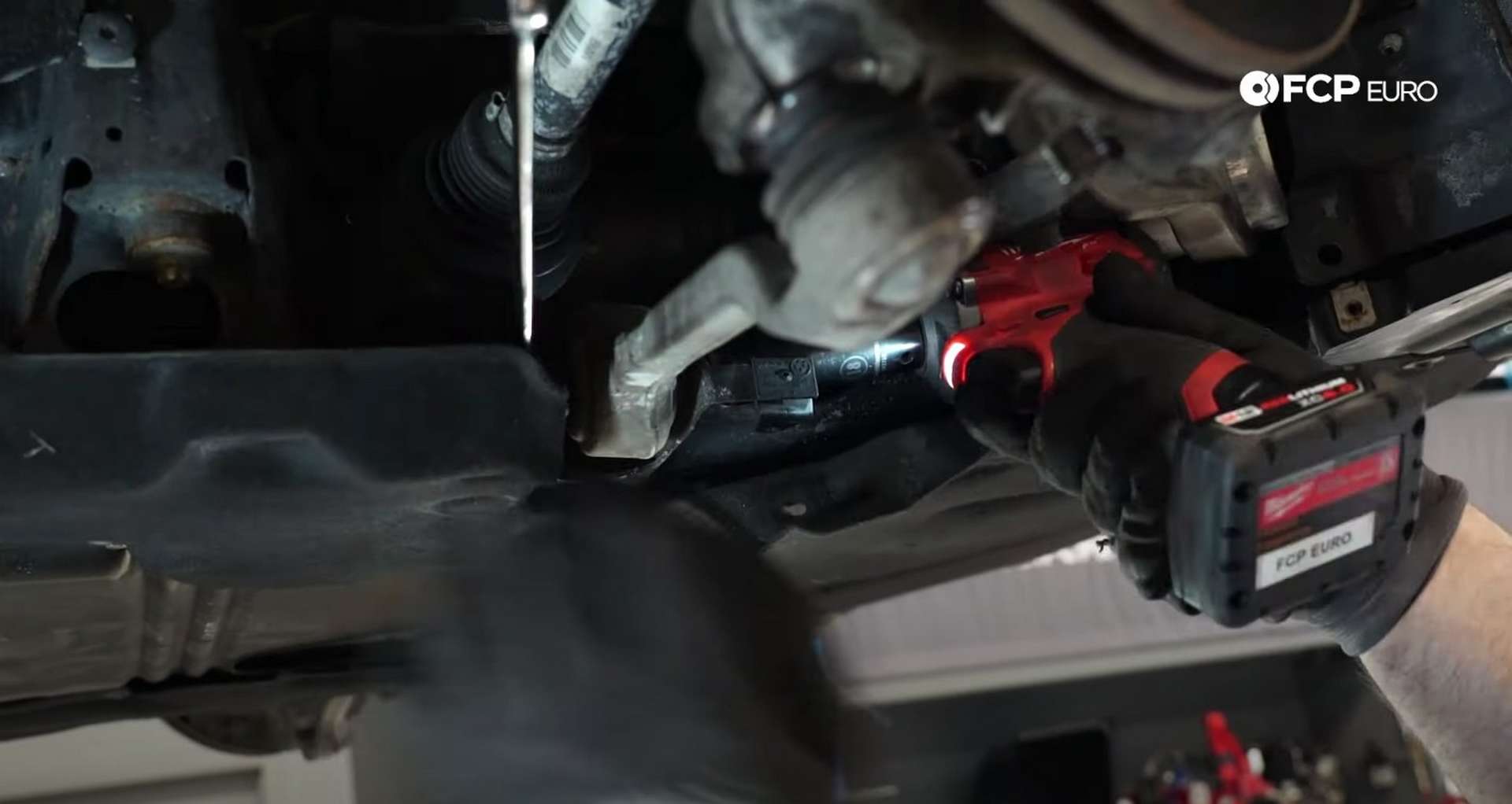 DIY BMW F30 Front Control Arm Replacement removing the lower control arm