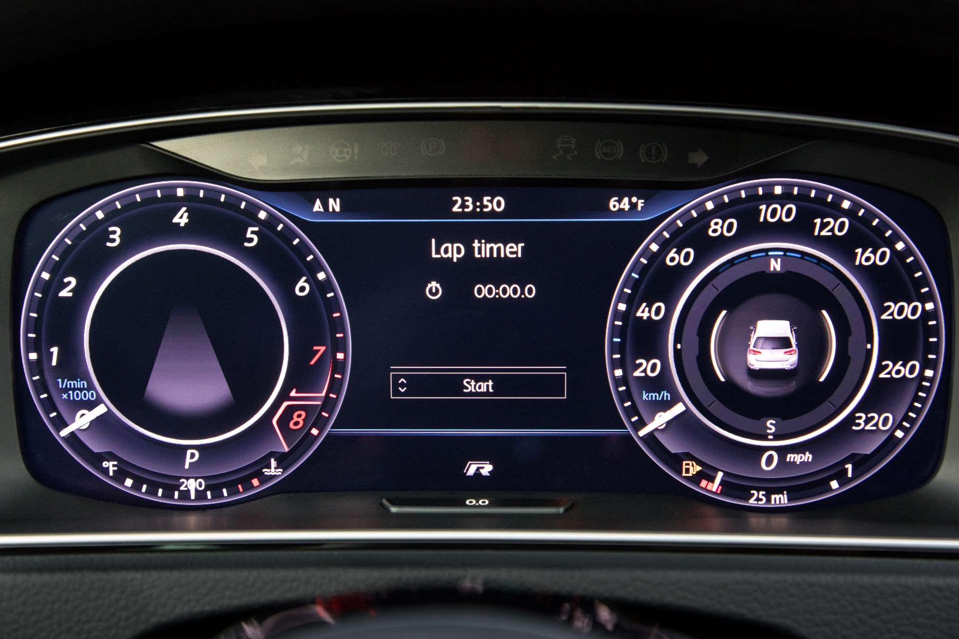 VW Mk7.5 Golf R Digital Cluster