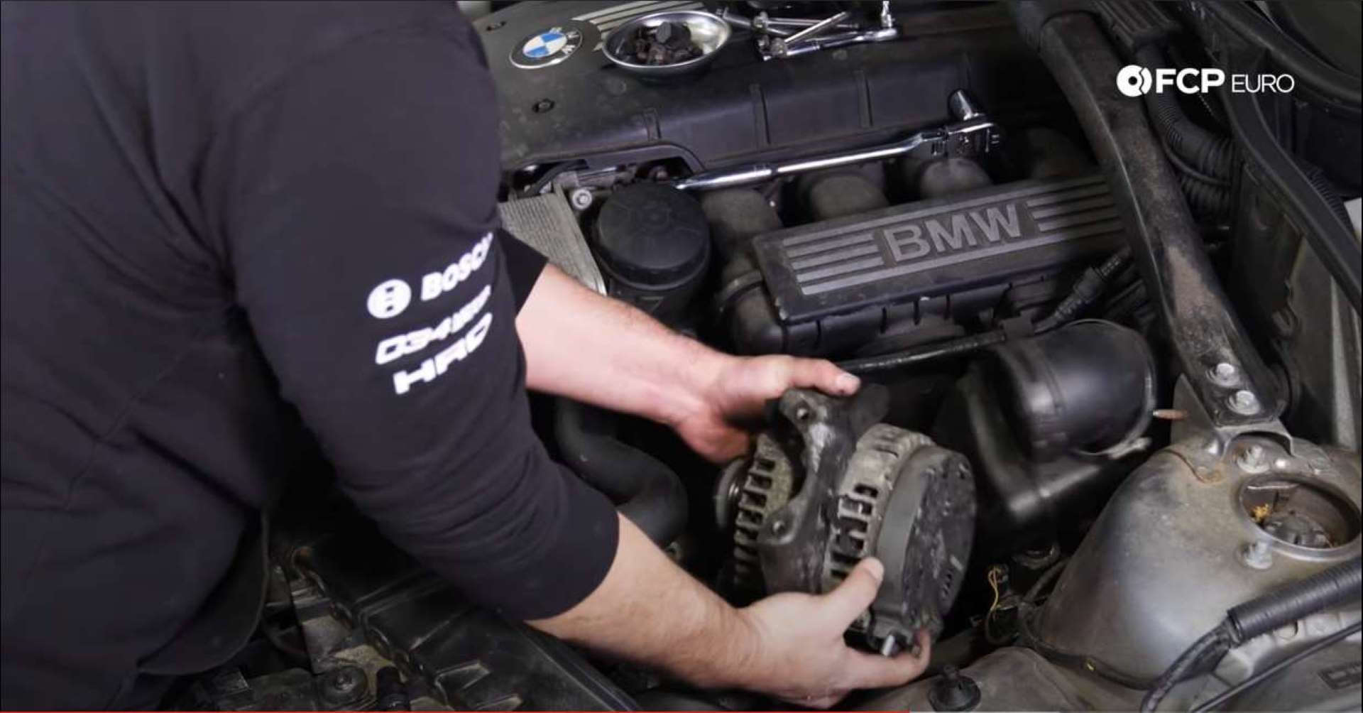BMW N52 Alternator Replacement pulling out alternator