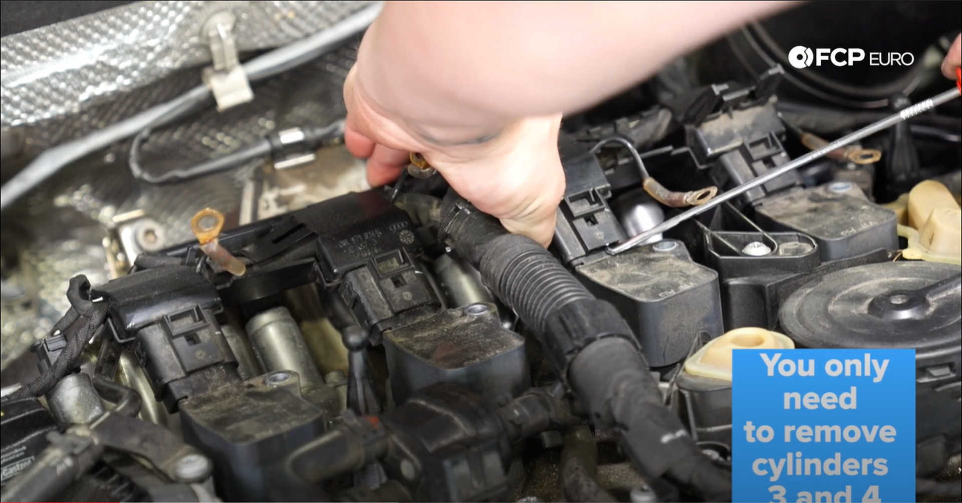DIY VW GTI PCV Replacement removing the ignition harness