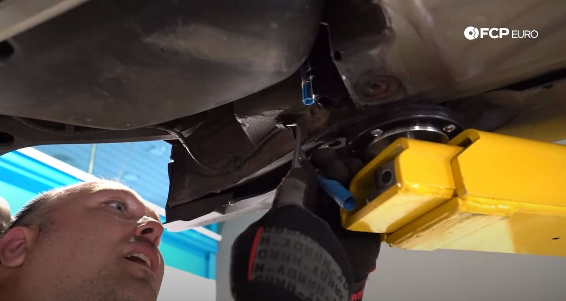 DIY E46 BMW M3 Rear Subframe Refresh Part 1 unclipping the wheel speed sensor