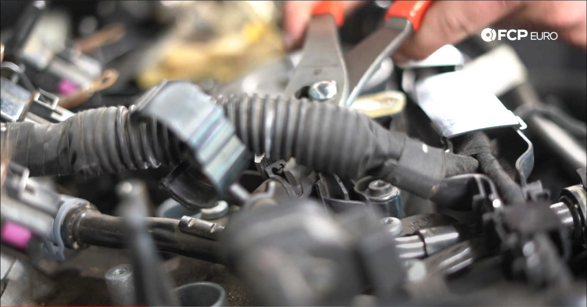 DIY VW GTI PCV Replacement removing the purge valve line