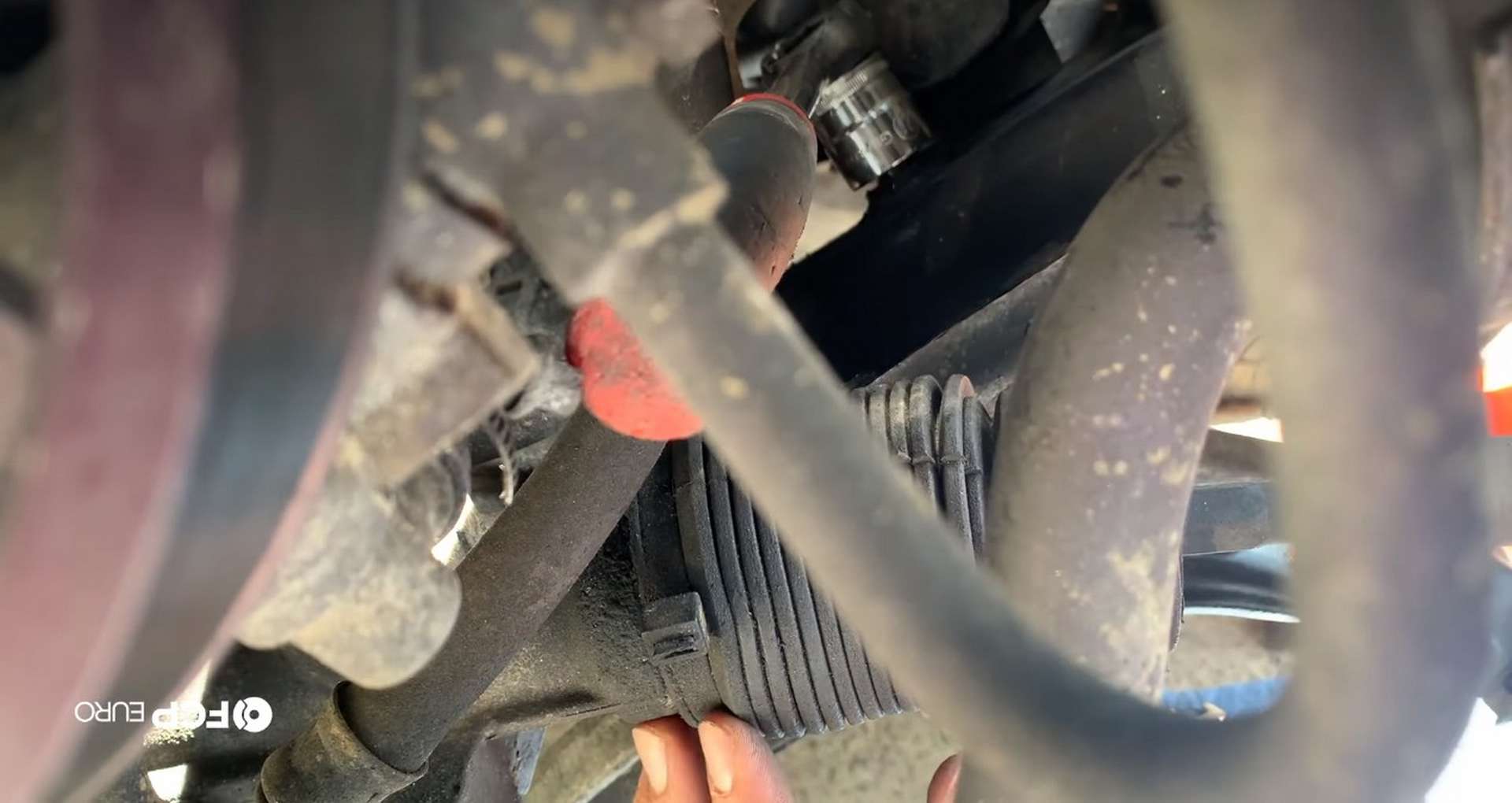 DIY BMW E36 Control Arm and Bushings removing the inner ball joint nut