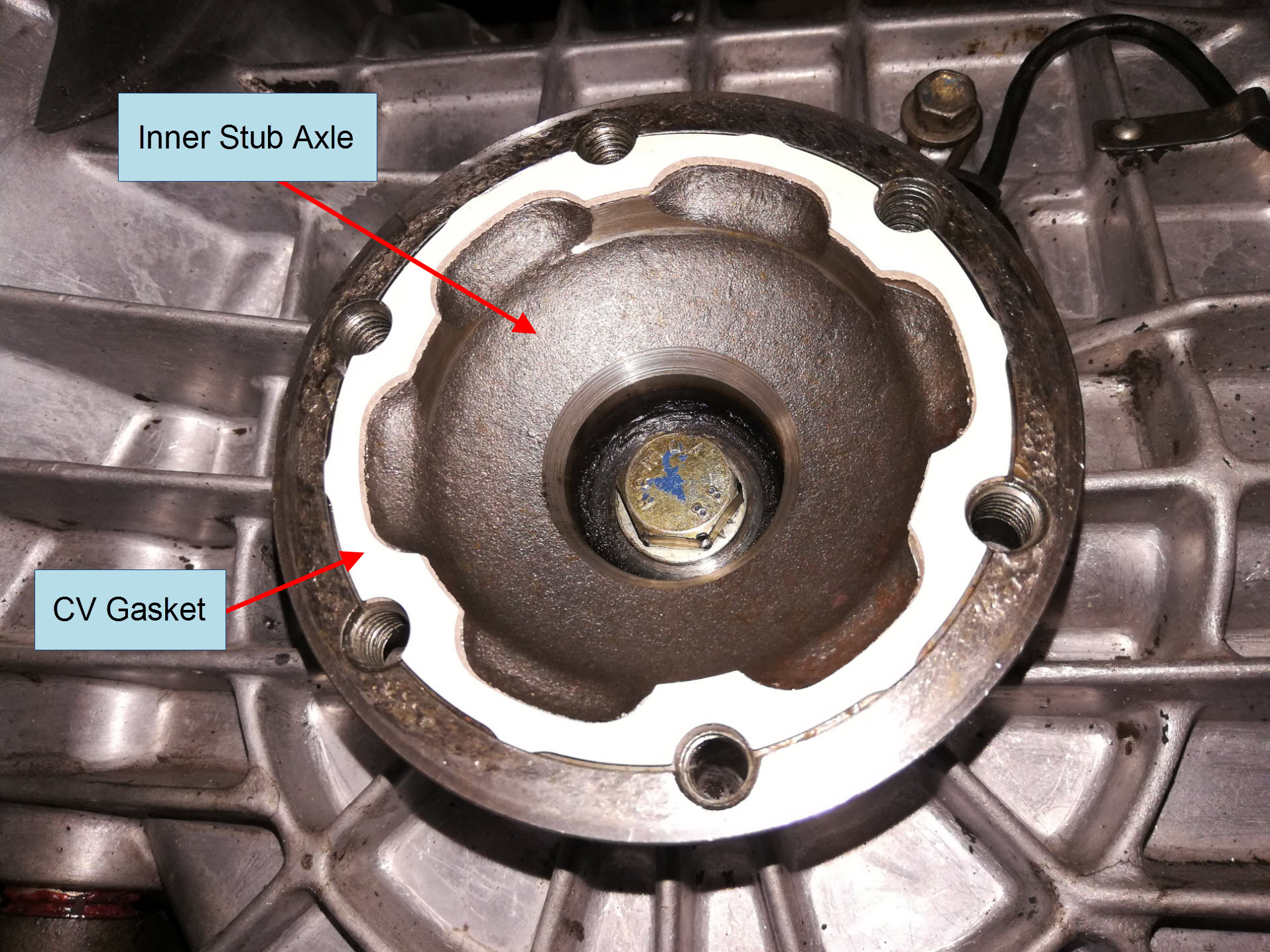 Air-cooled Porsche 911 CV joint gasket.