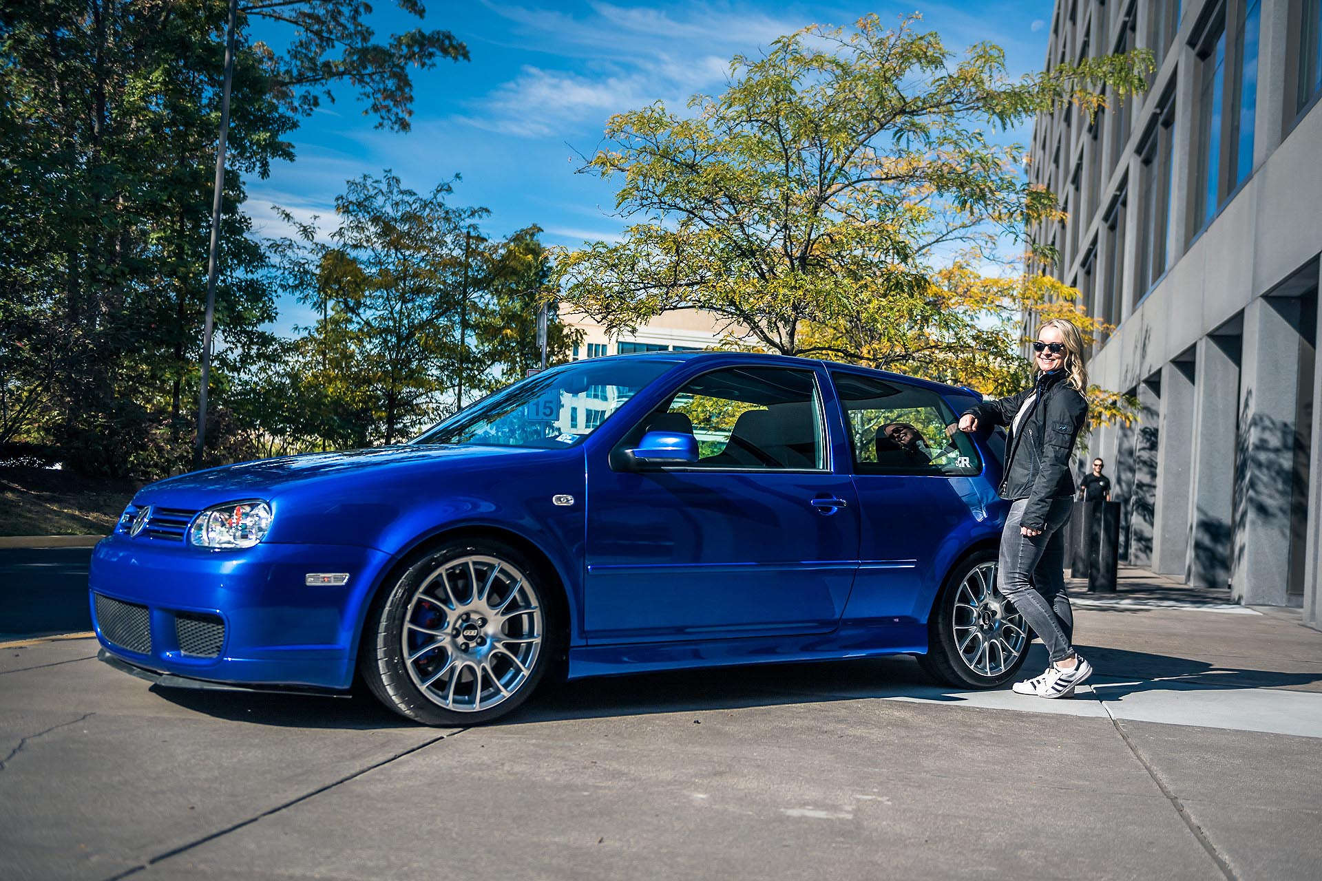 Megan with Mk4 R32 at R& Coffee