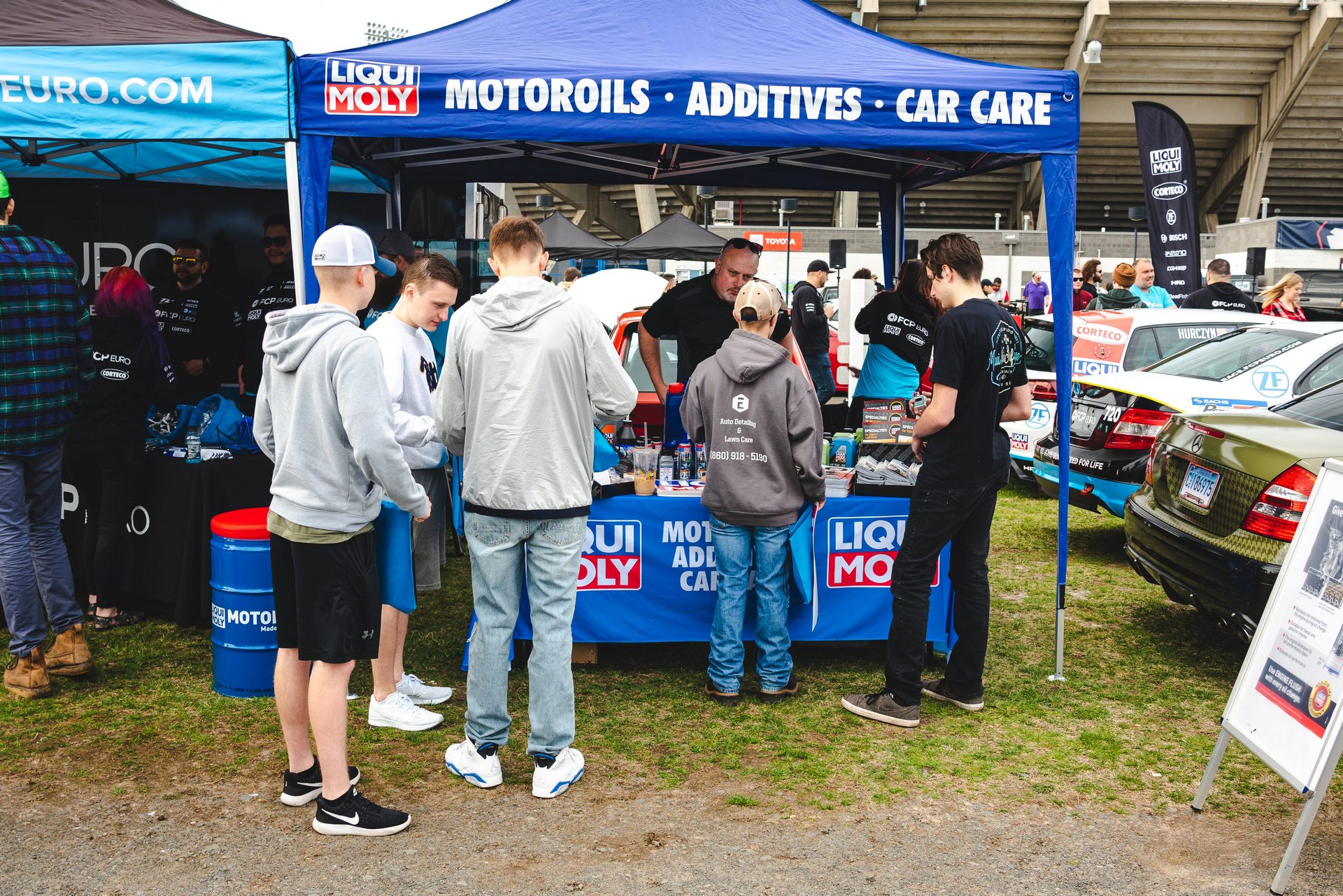 FCP Euro UC3 Car Show 2019 Booth LIQUI MOLY