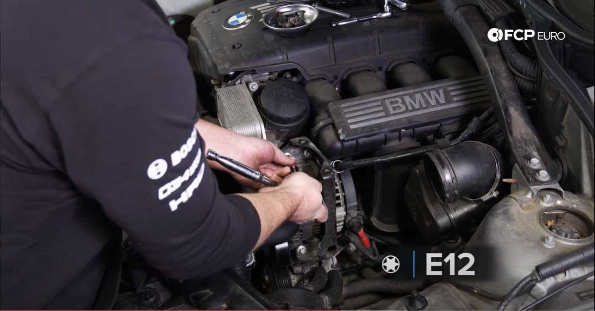 BMW N52 Alternator Replacement removing bolts