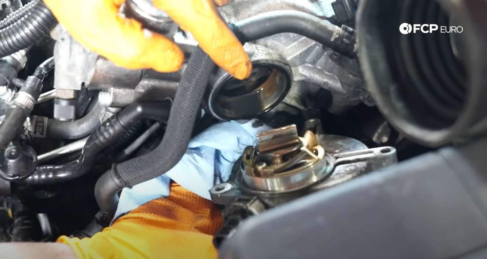 DIY VW GTI MK.5 Vacuum Pump Replacement removing the pump