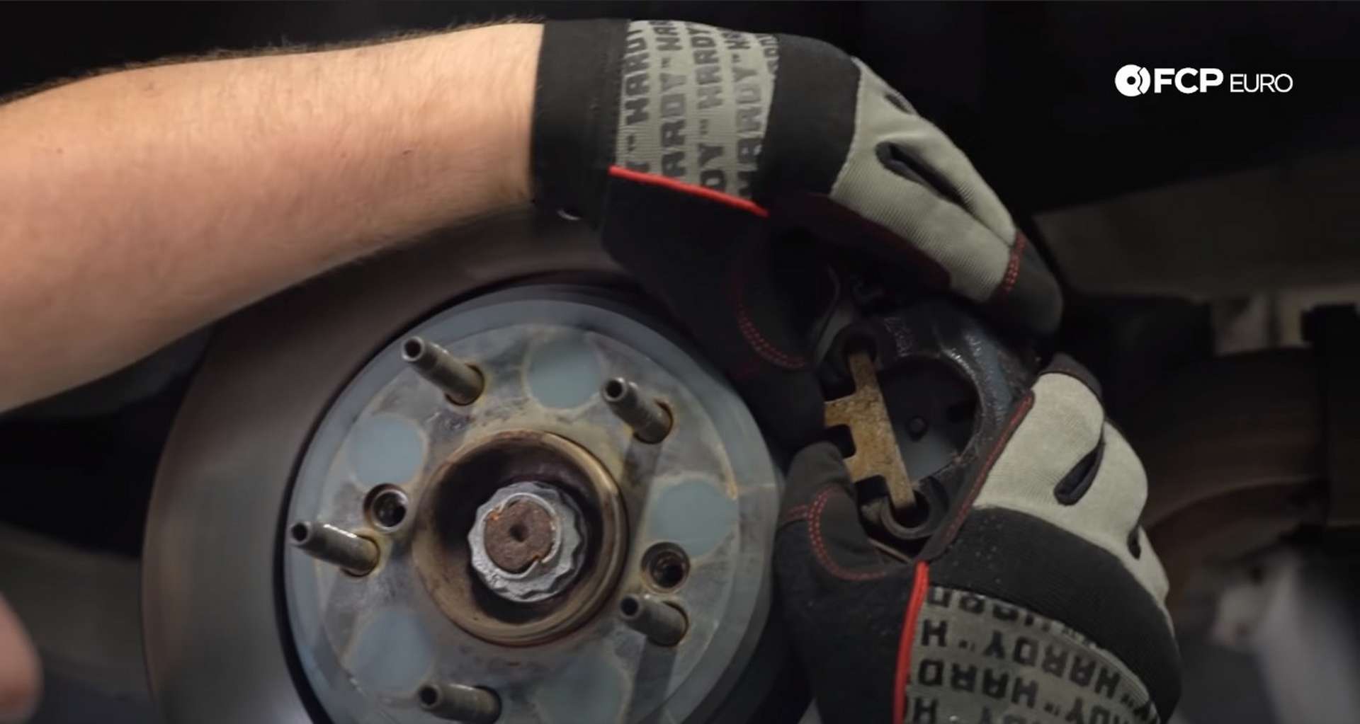 DIY E46 BMW M3 Rear Subframe Refresh Part 1 removing the caliper's anti-rattle clip
