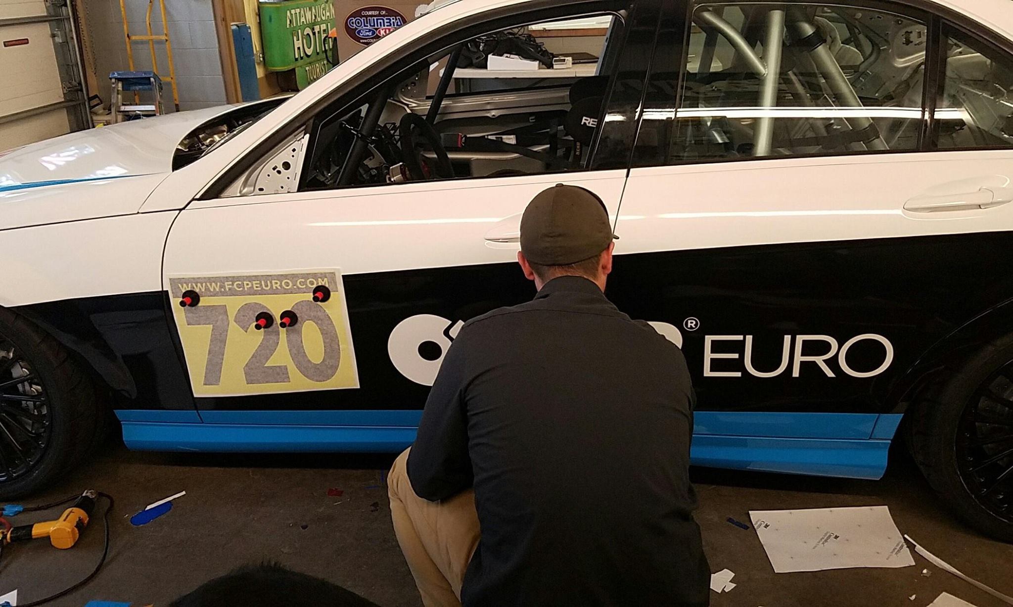 Mercedes C300 Race Car - Wrap, Vinyl, Logos