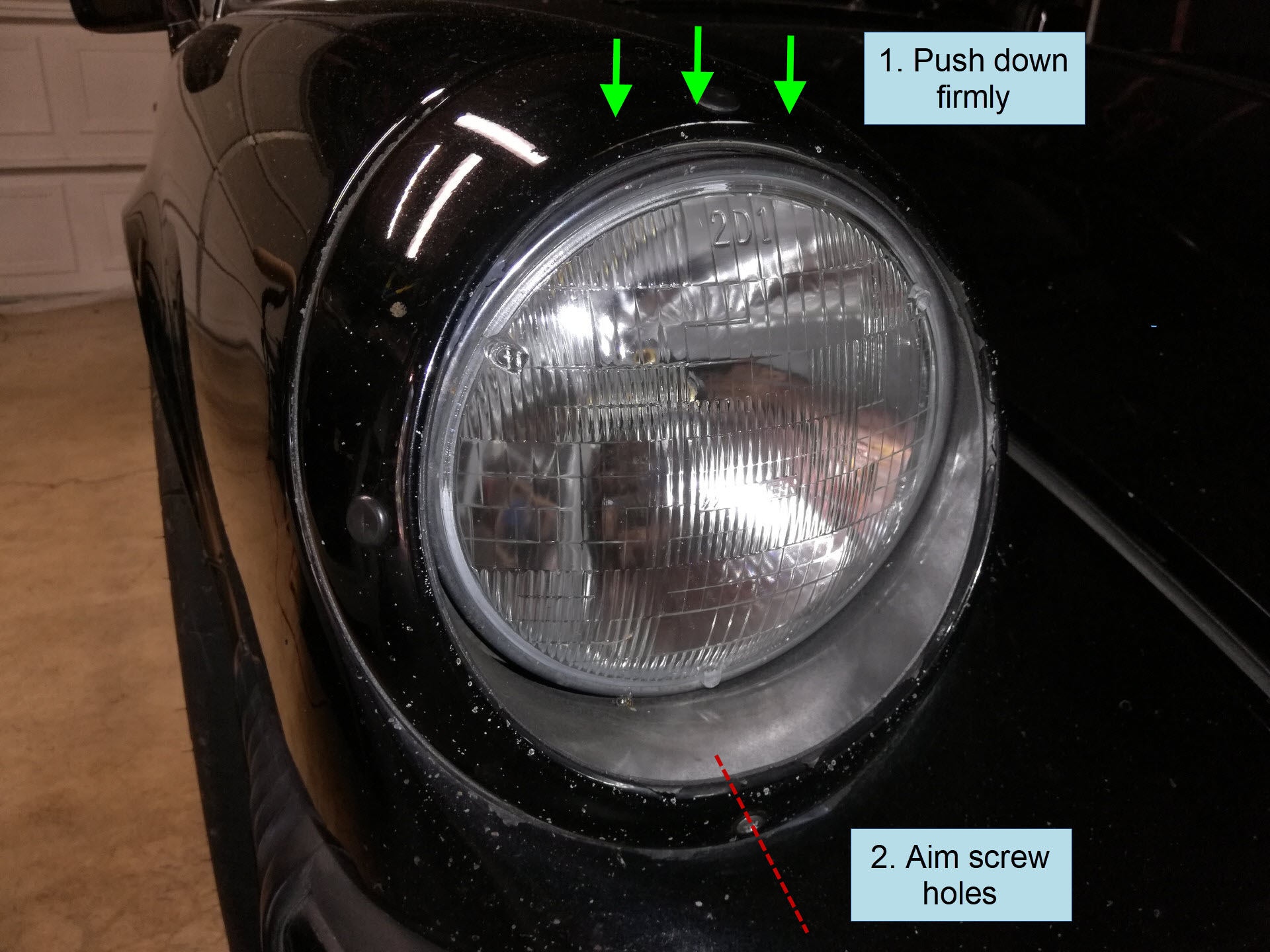 Air-cooled Porsche 911 Headlight Replacement