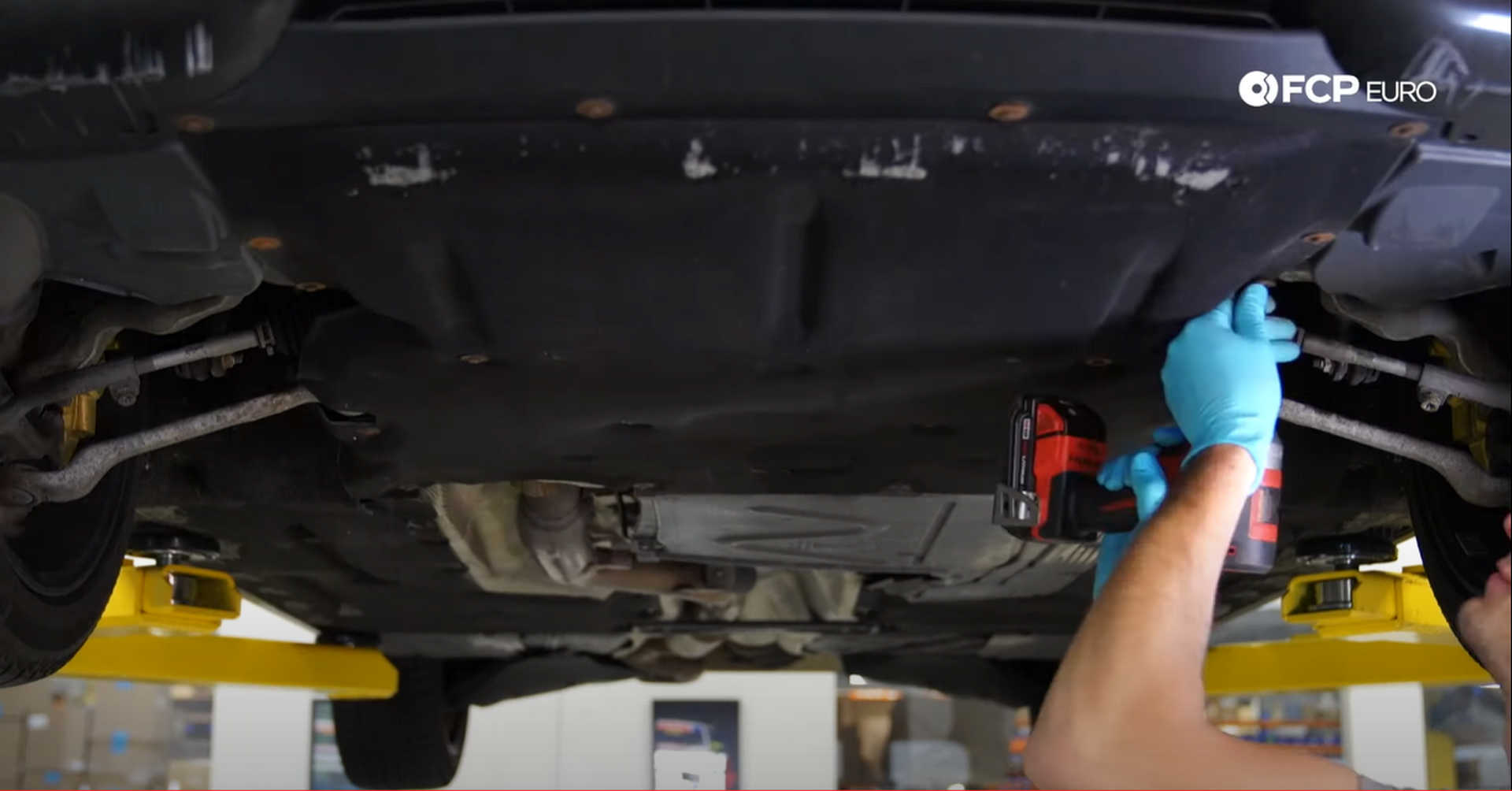 DIY BMW N20 Timing Chain fitting the belly pan