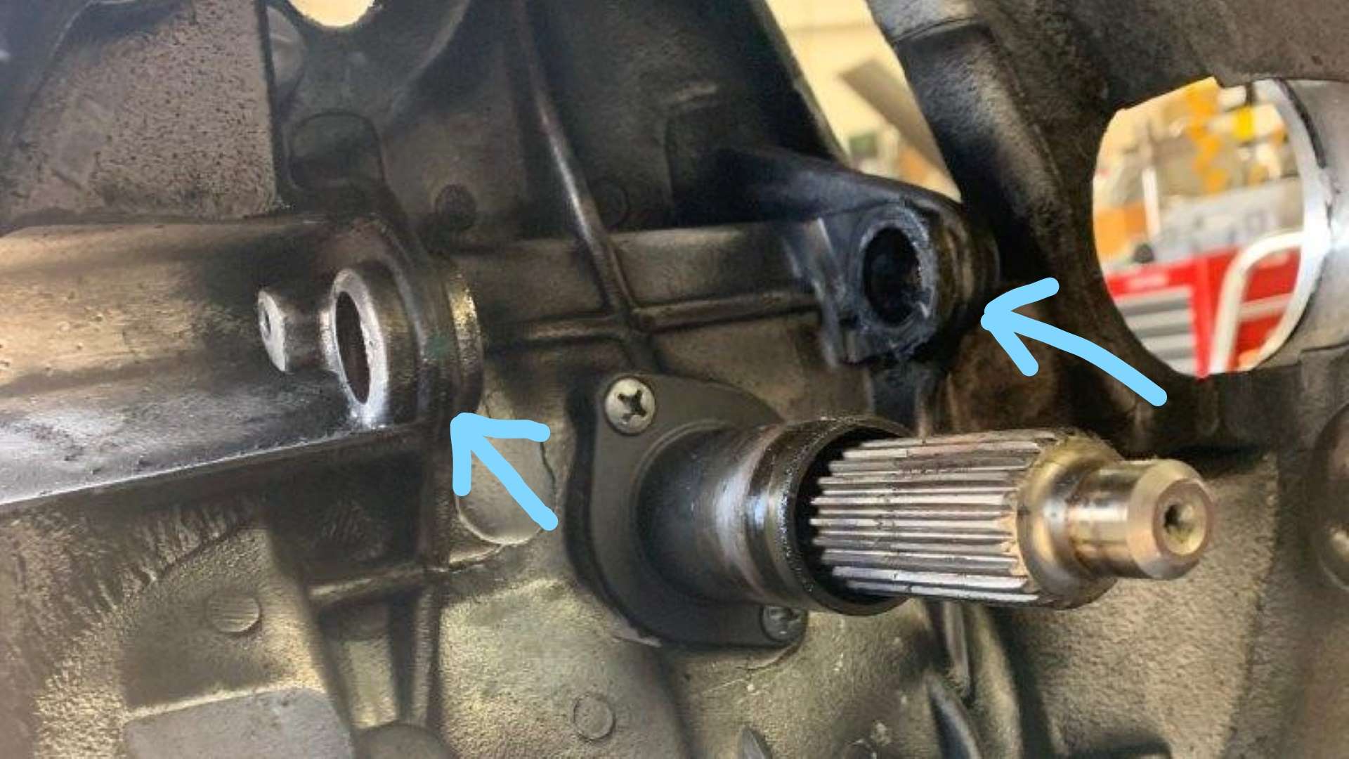 997 GT2Turbo Clutch Fork Pivot Guide Boss