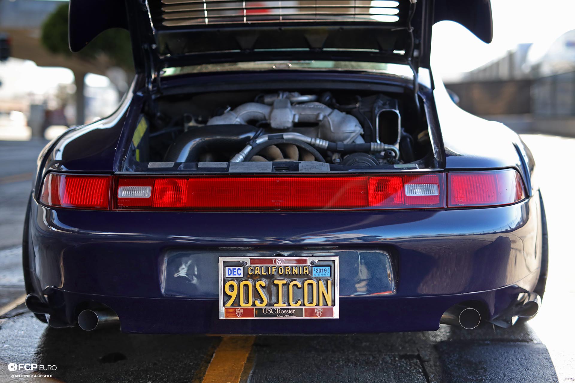 1996 Porsche 911 Carrera 993 RWB rear exhaust