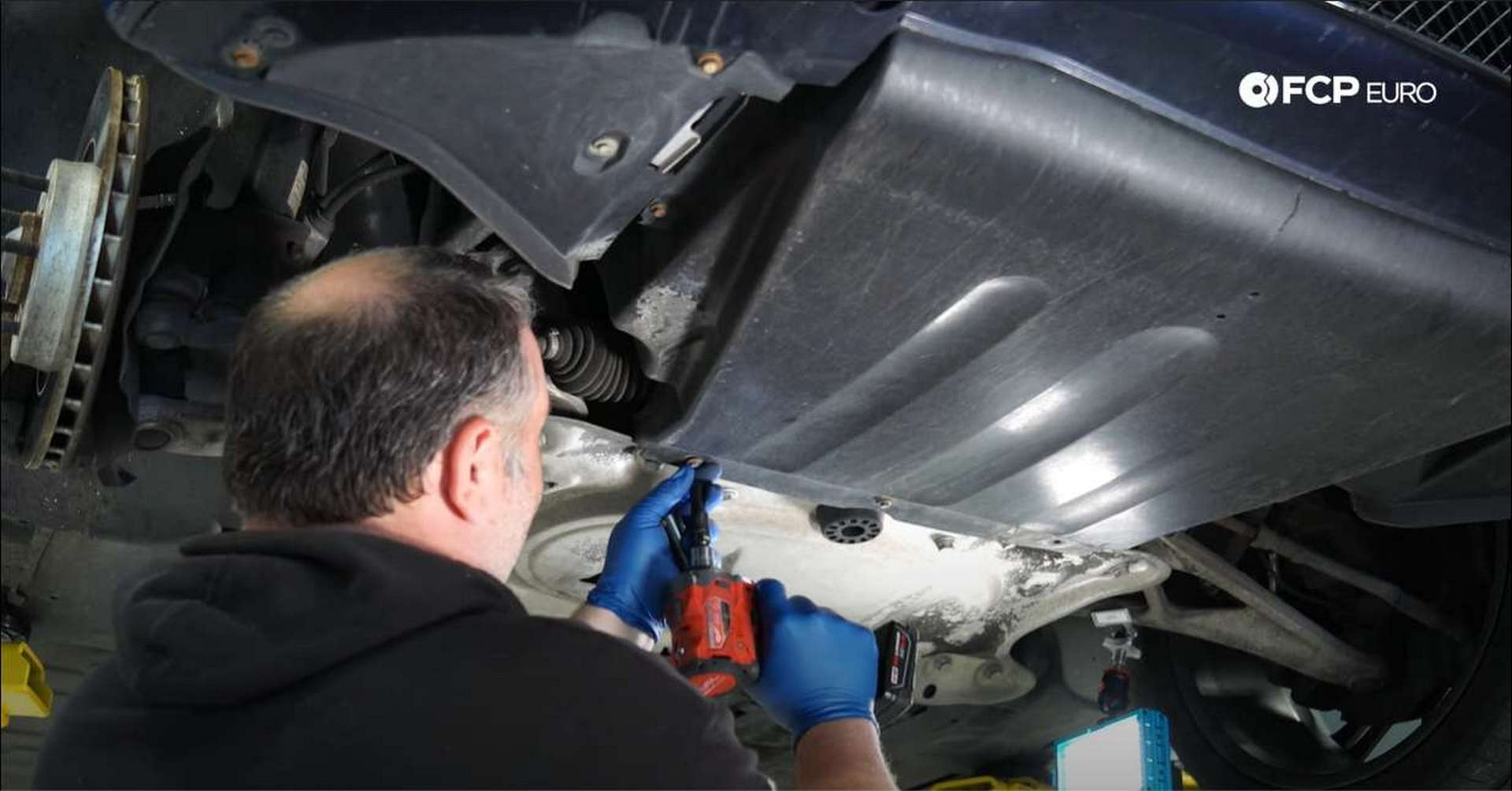 01_DIY_BMW_Front_Suspension_Refresh-Removing-Underbody