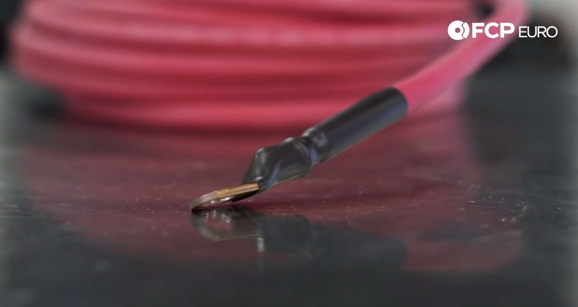 DIY Battery Relocation the completed cable end