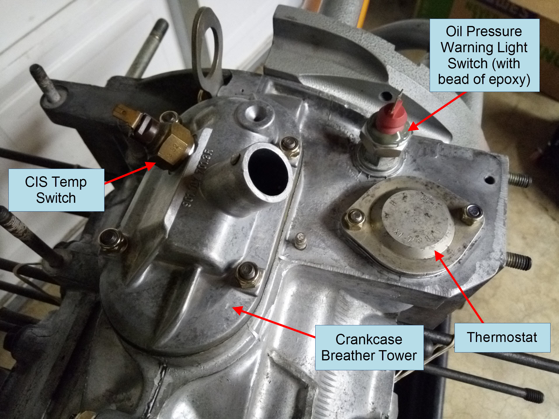 Air-cooled Porsche 911 triangle of death clean.